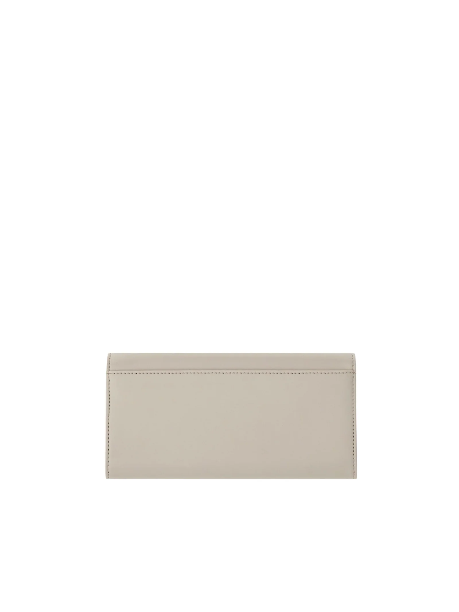 Portafoglio lungo Guess beige con patta e dettaglio metallico - Image 2