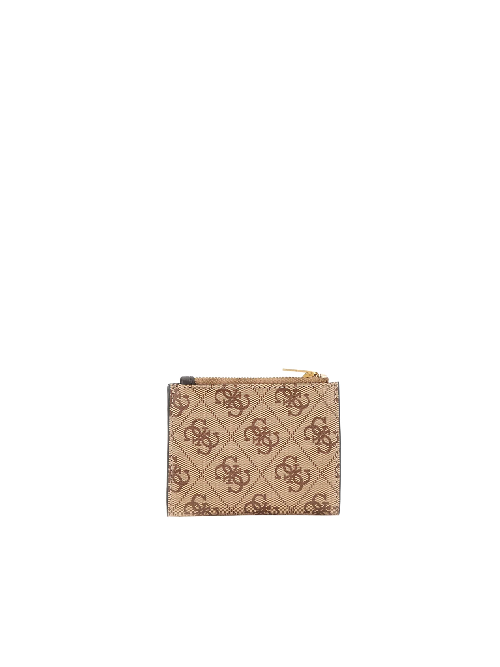 Portafoglio piccolo Guess marrone con logo 4G all over - Image 2