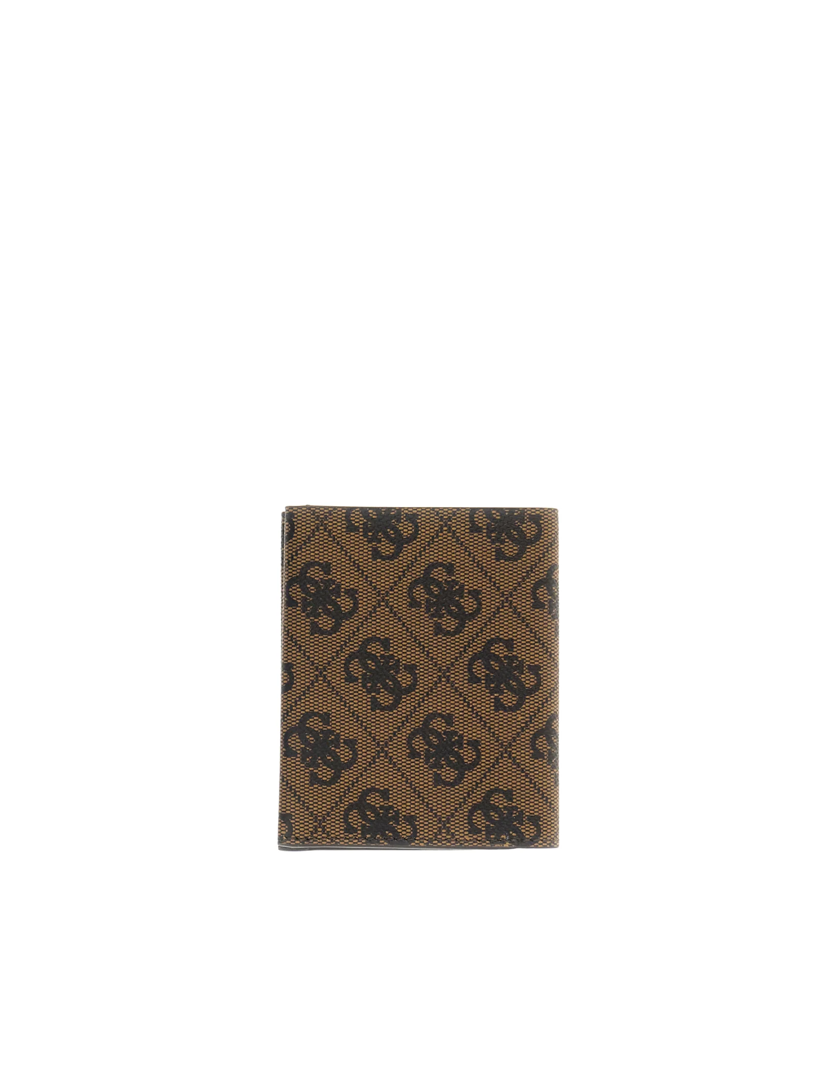Portafoglio verticale Guess marrone con logo 4G all over - Image 2