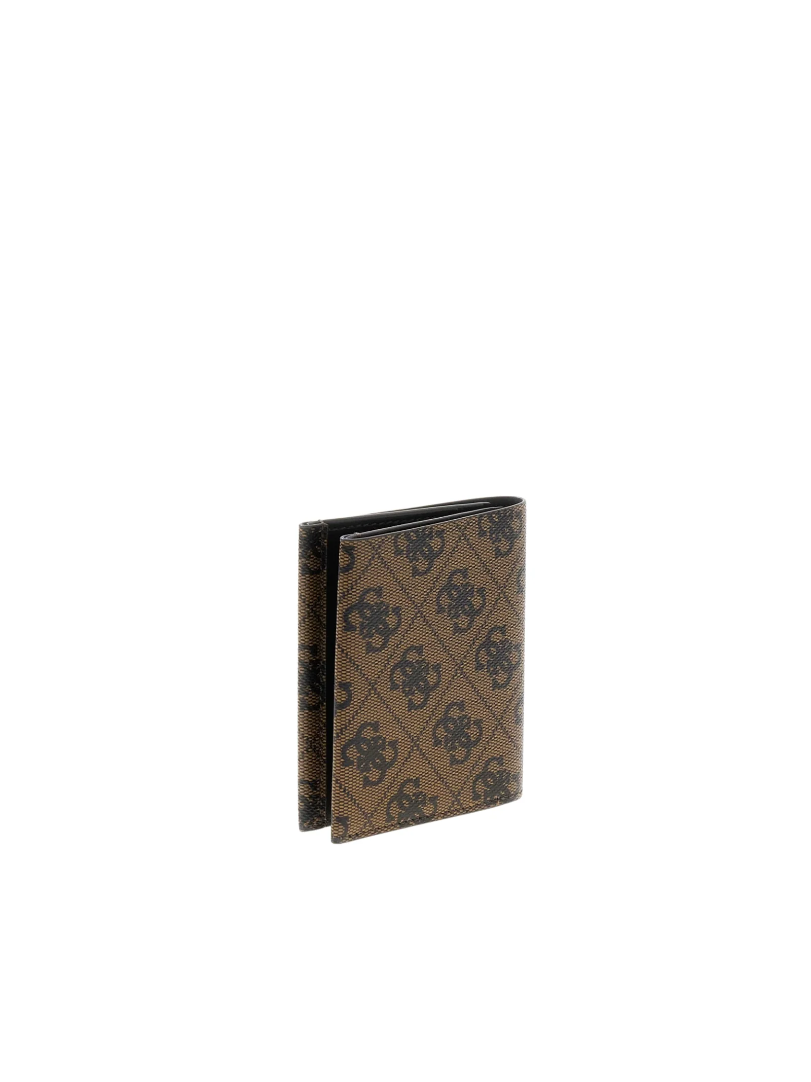 Portafoglio verticale Guess marrone con logo 4G all over - Image 3