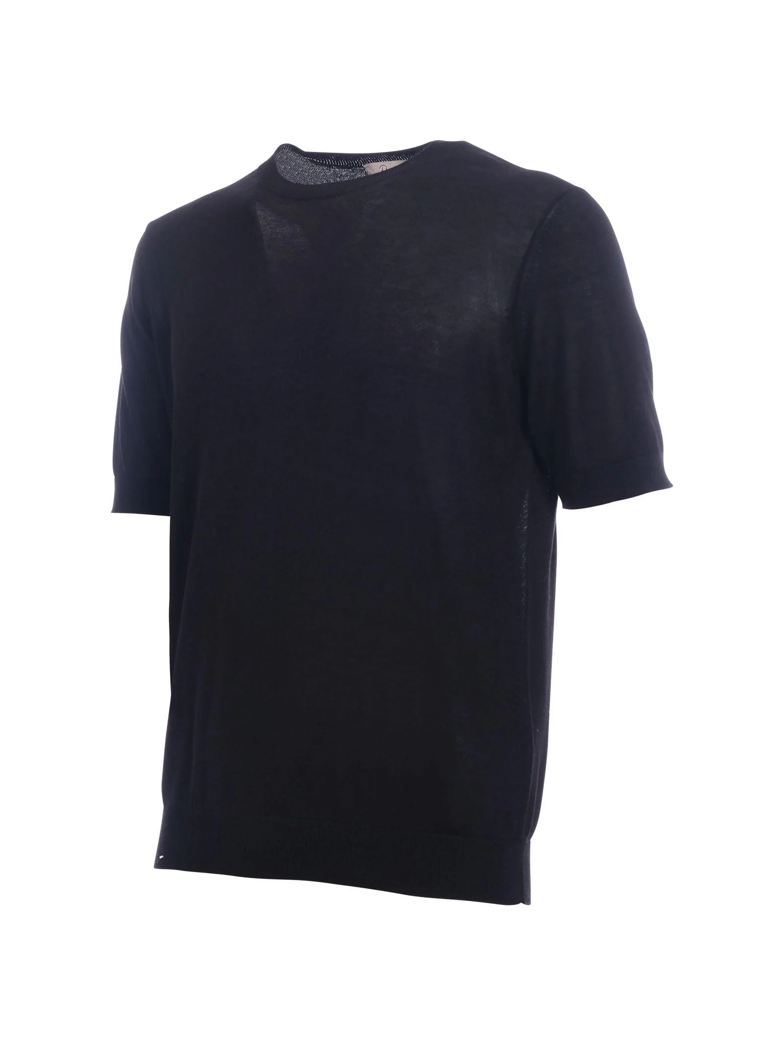 Maglia in seta Portofino nera - Image 2