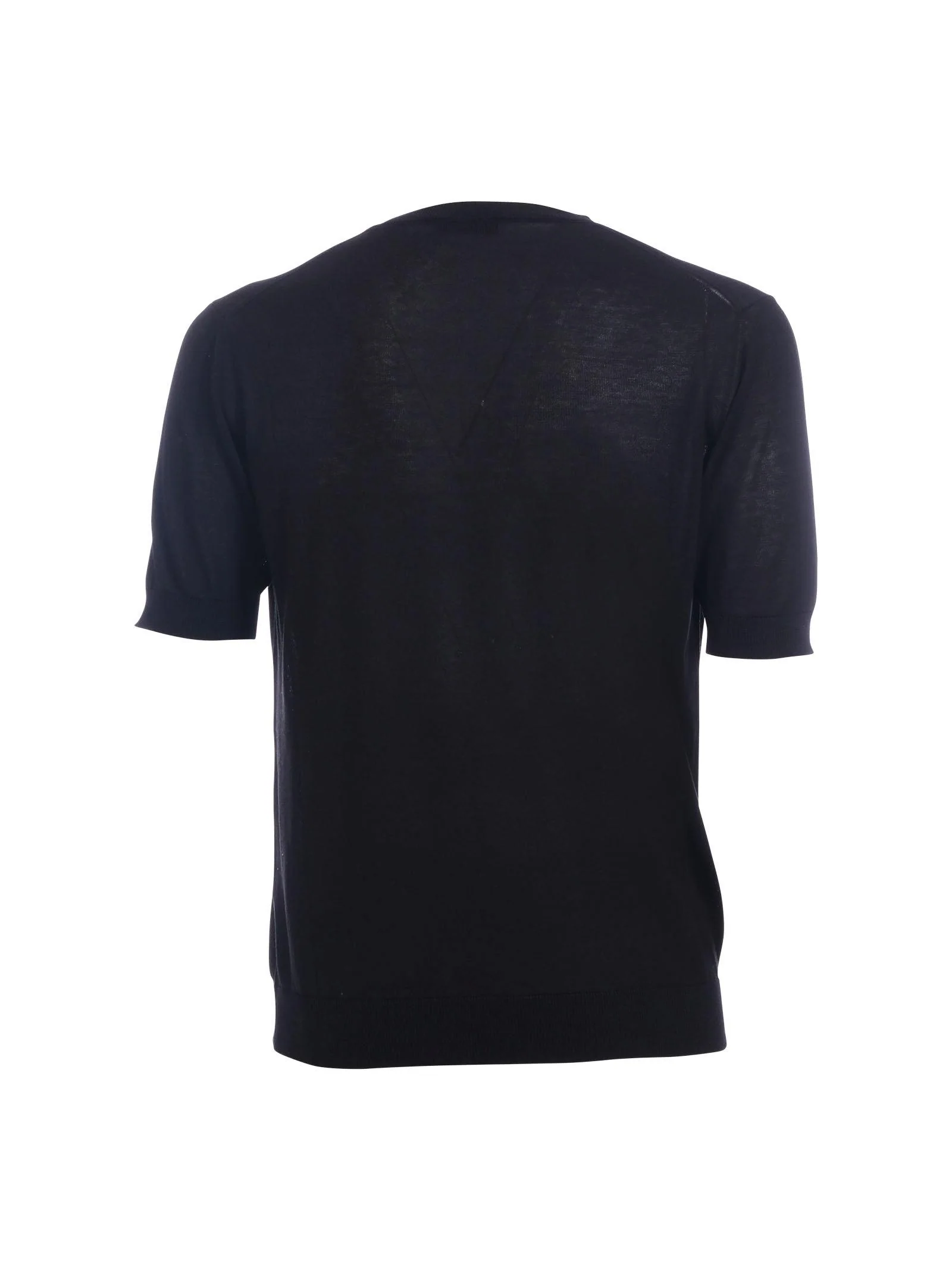 Maglia in seta Portofino nera - Image 3