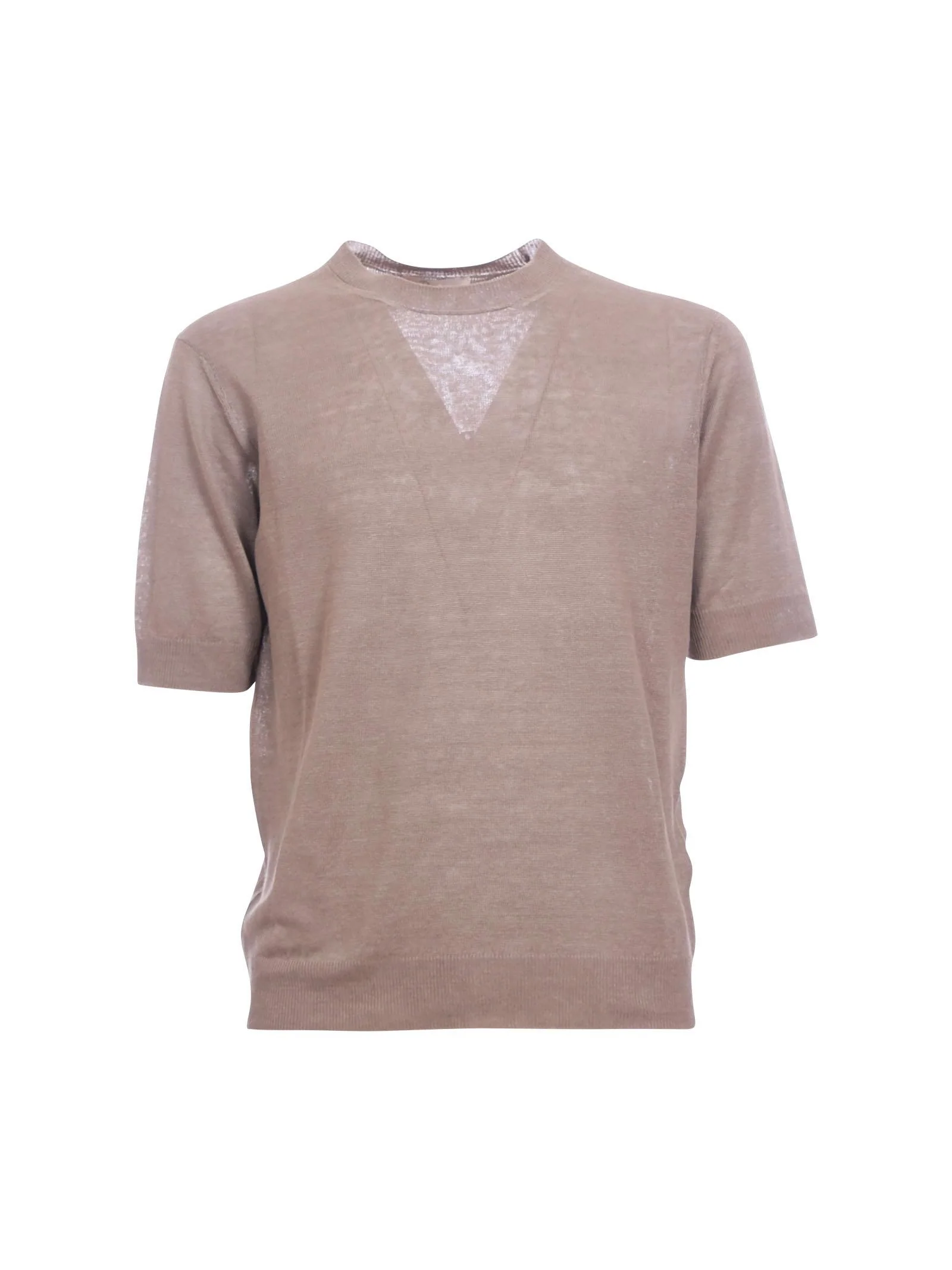 Maglia oversize Portofino fango in lino
