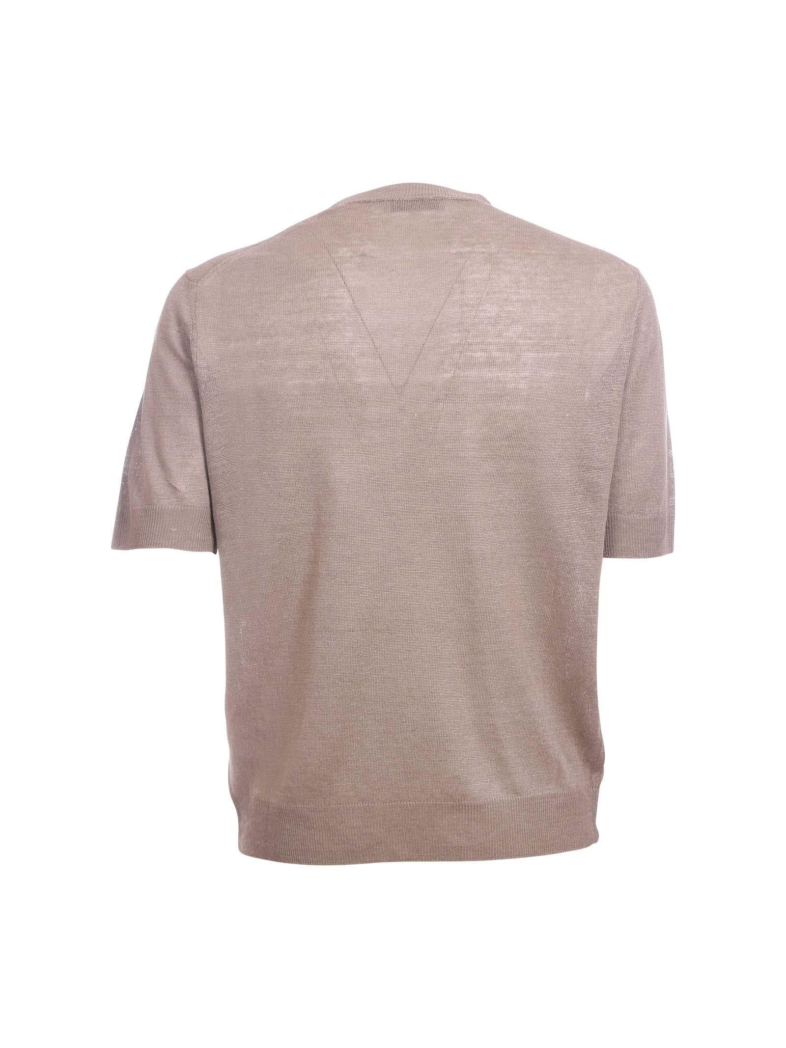 Maglia oversize Portofino fango in lino - Image 3