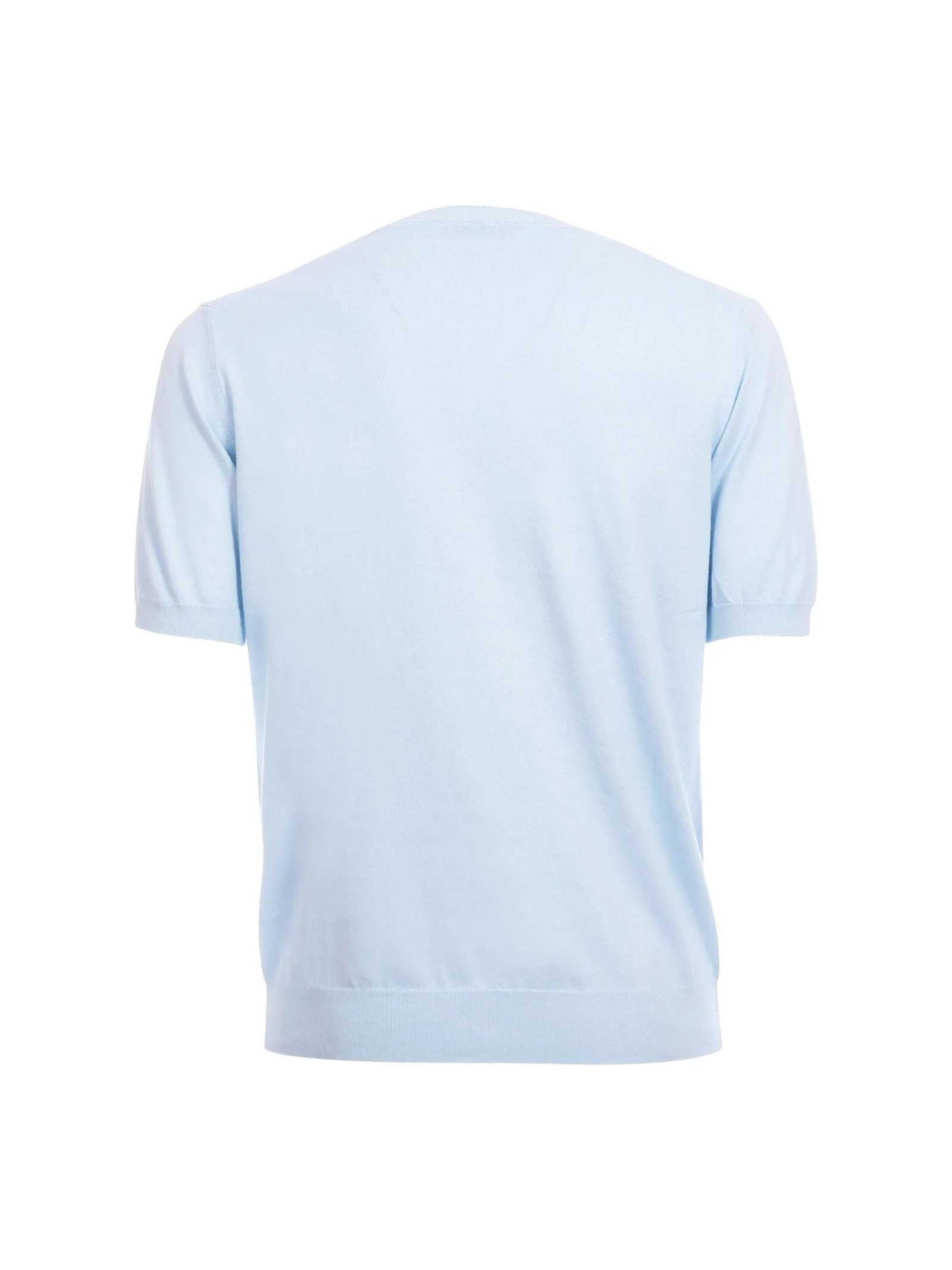Maglia Portofino azzurra con profili a coste - Image 3