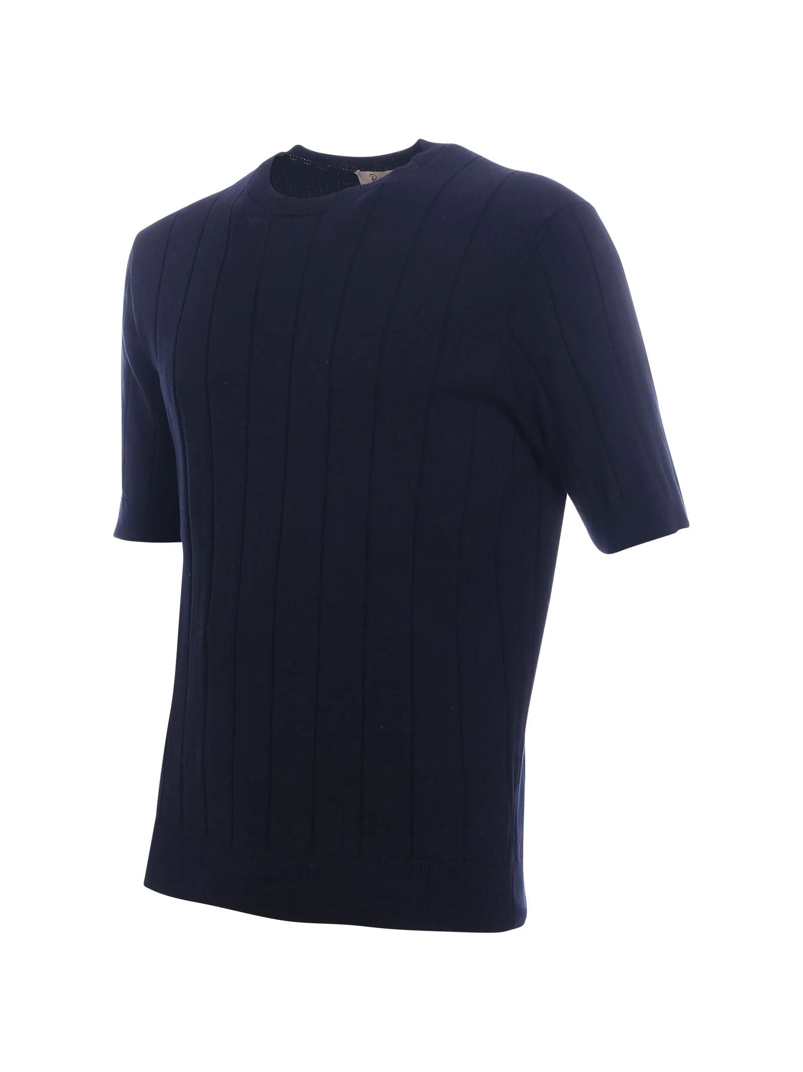 Maglia Portofino blu a coste verticali - Image 2