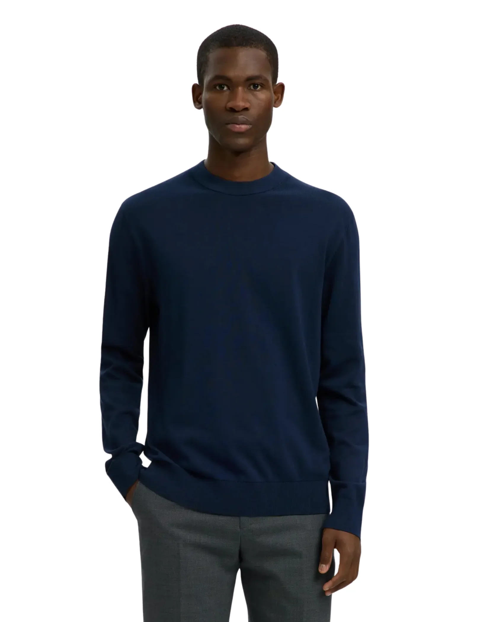 Pullover a maglia Selected blu navy - Image 2