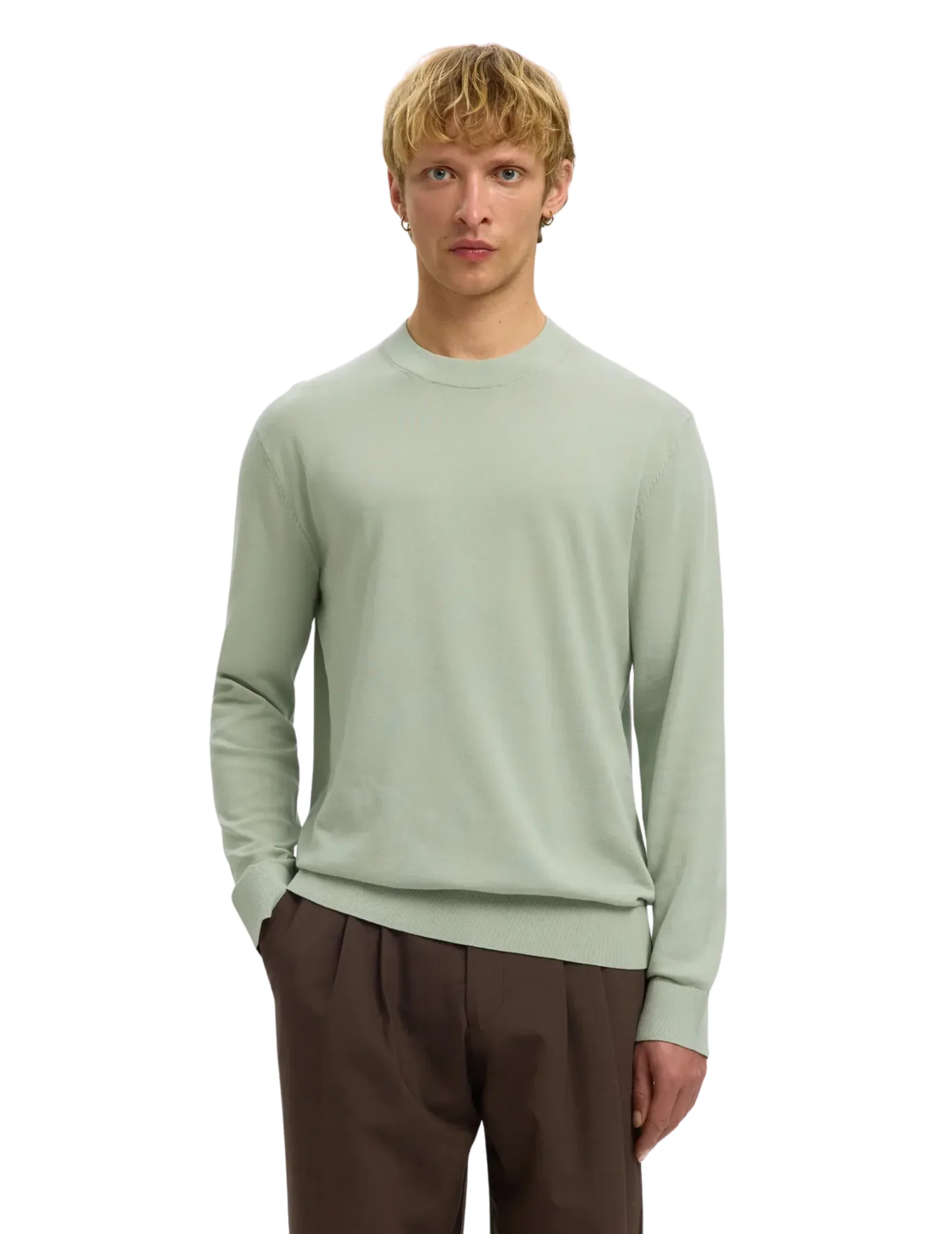Pullover a maglia Selected verde - Image 2