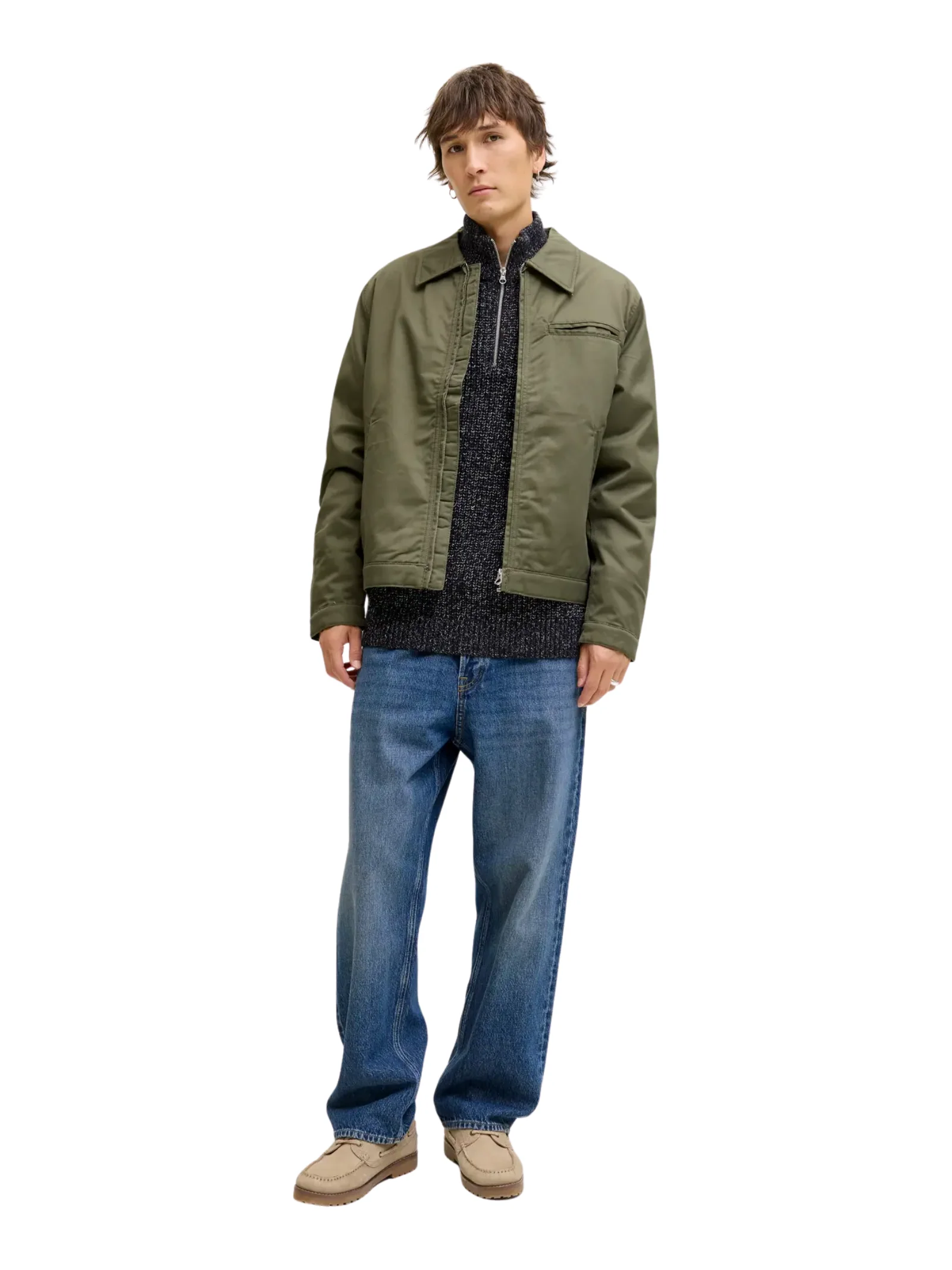 Pullover con zip Jack & Jones blu - Image 2