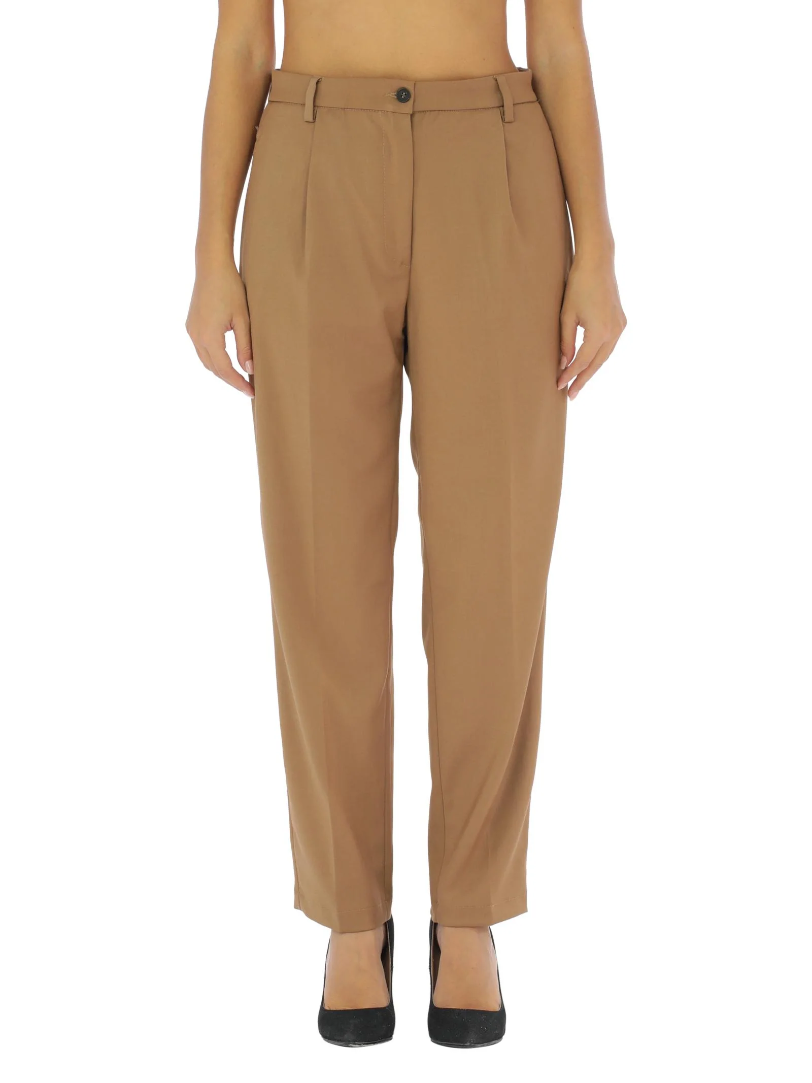 Pantalone cammello regular fit