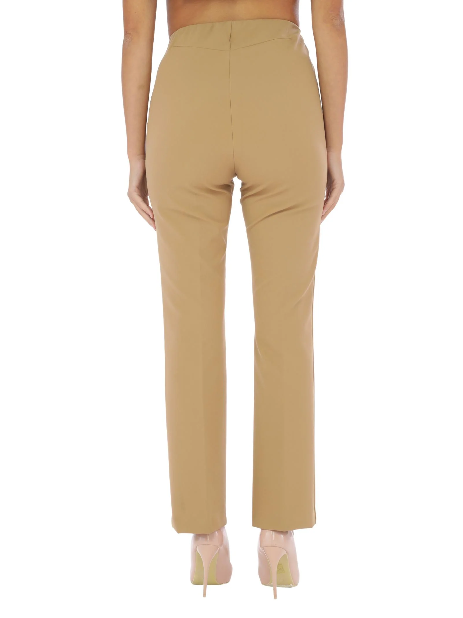 Pantaloni beige a zampetta - Image 3