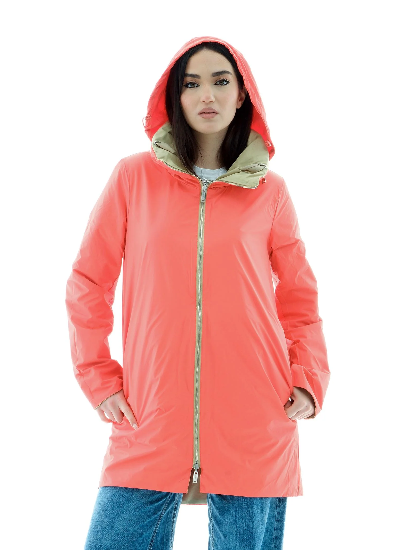 Parka reversibile Rino e Pelle "Maxime" beige - Image 5