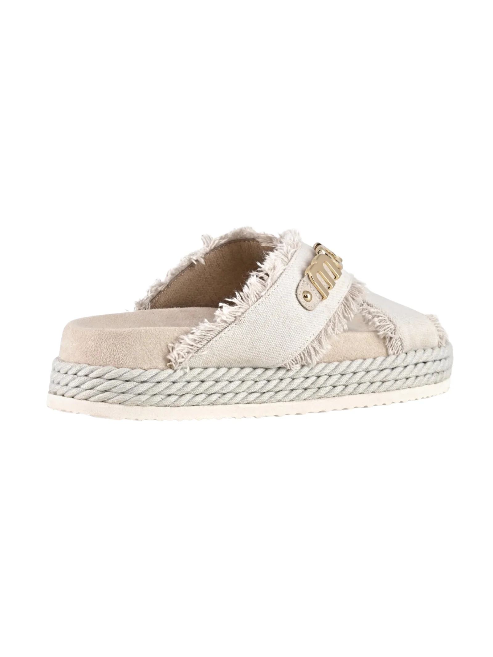 Sandal i"criss-cross rope" Mou beige - Image 3