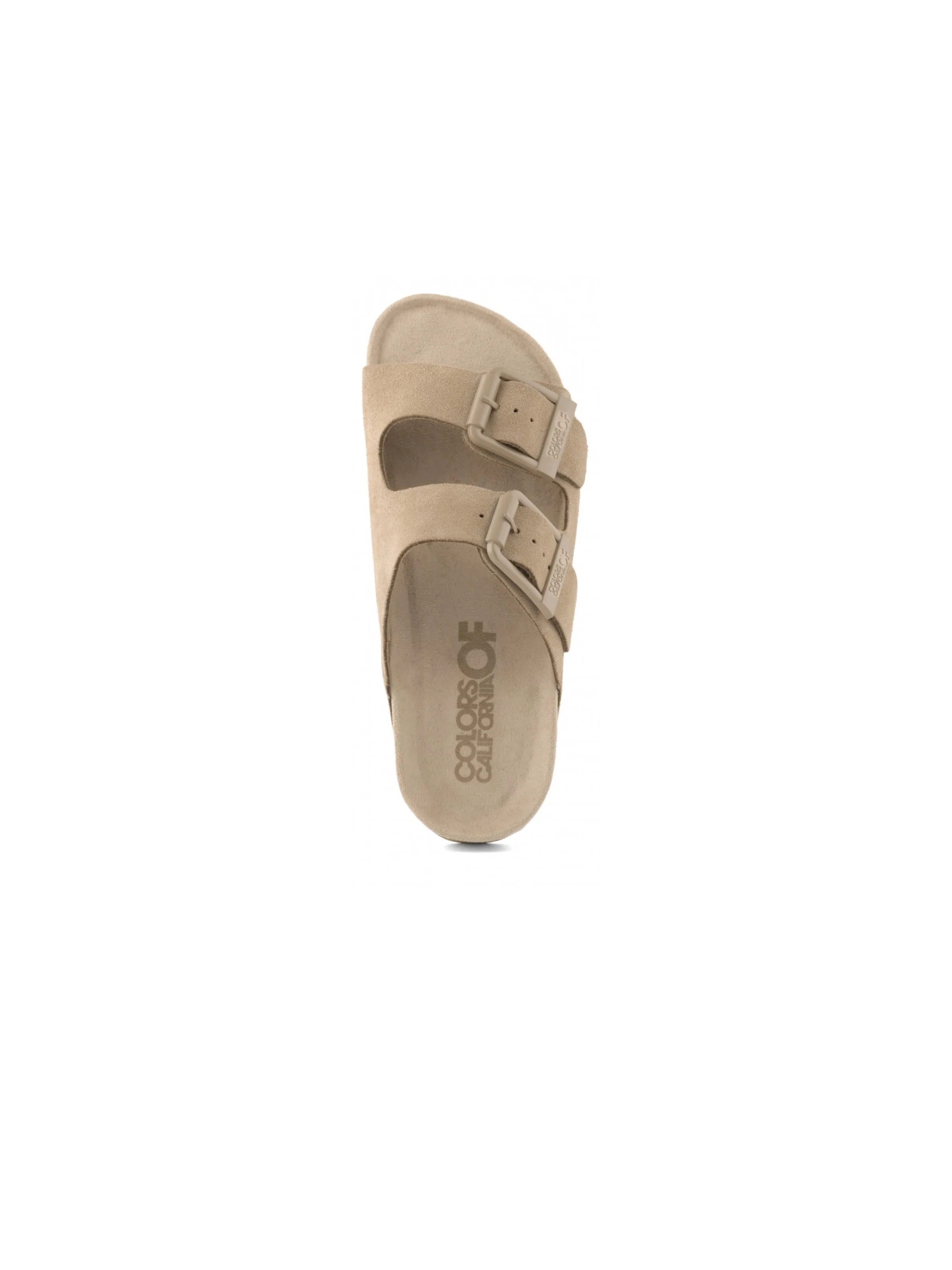 Sandali Colors Of California beige in pelle scamosciata - Image 3