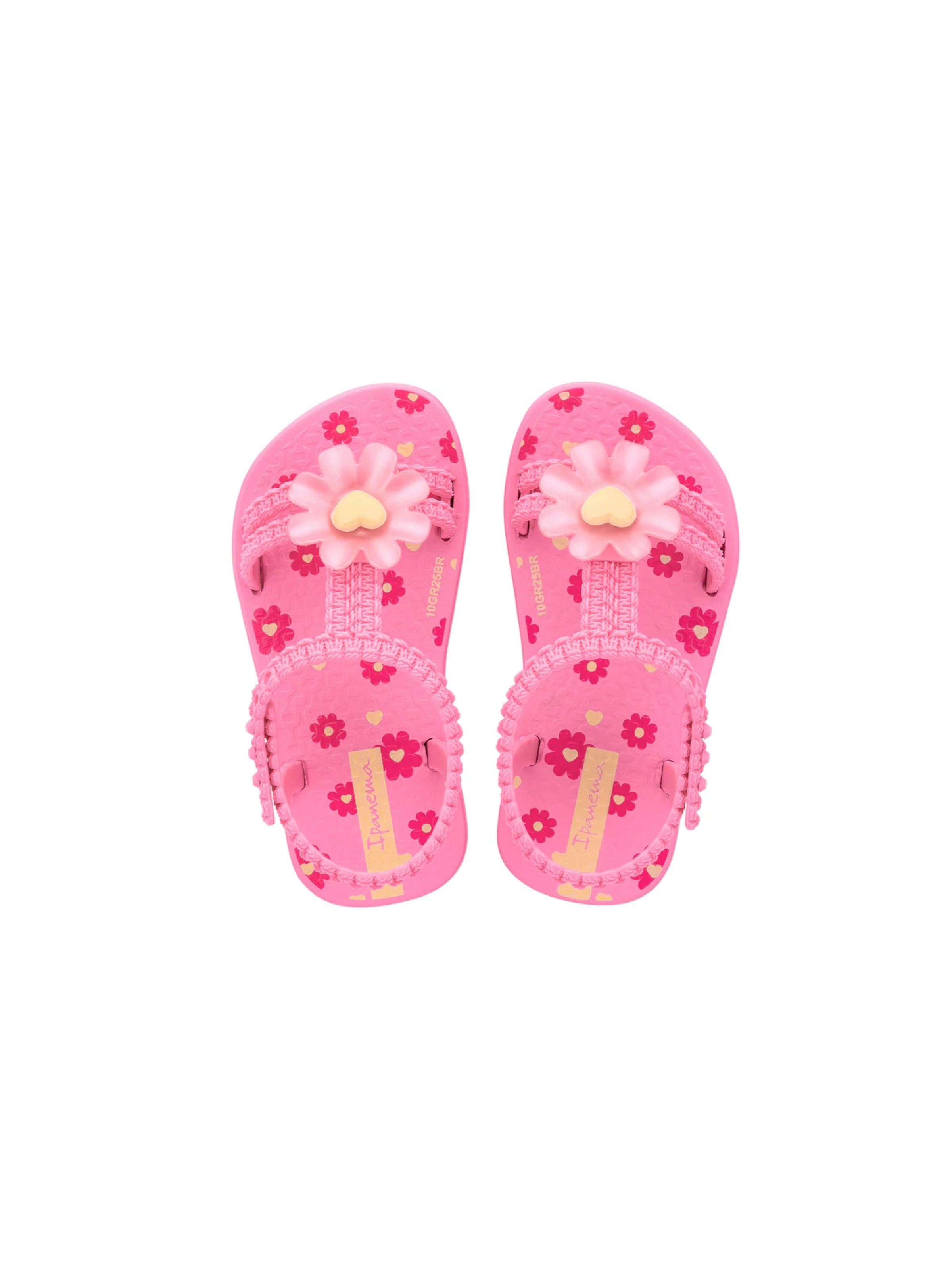 Sandali "Daisy" Ipanema rosa e giallo con margherita - Image 3