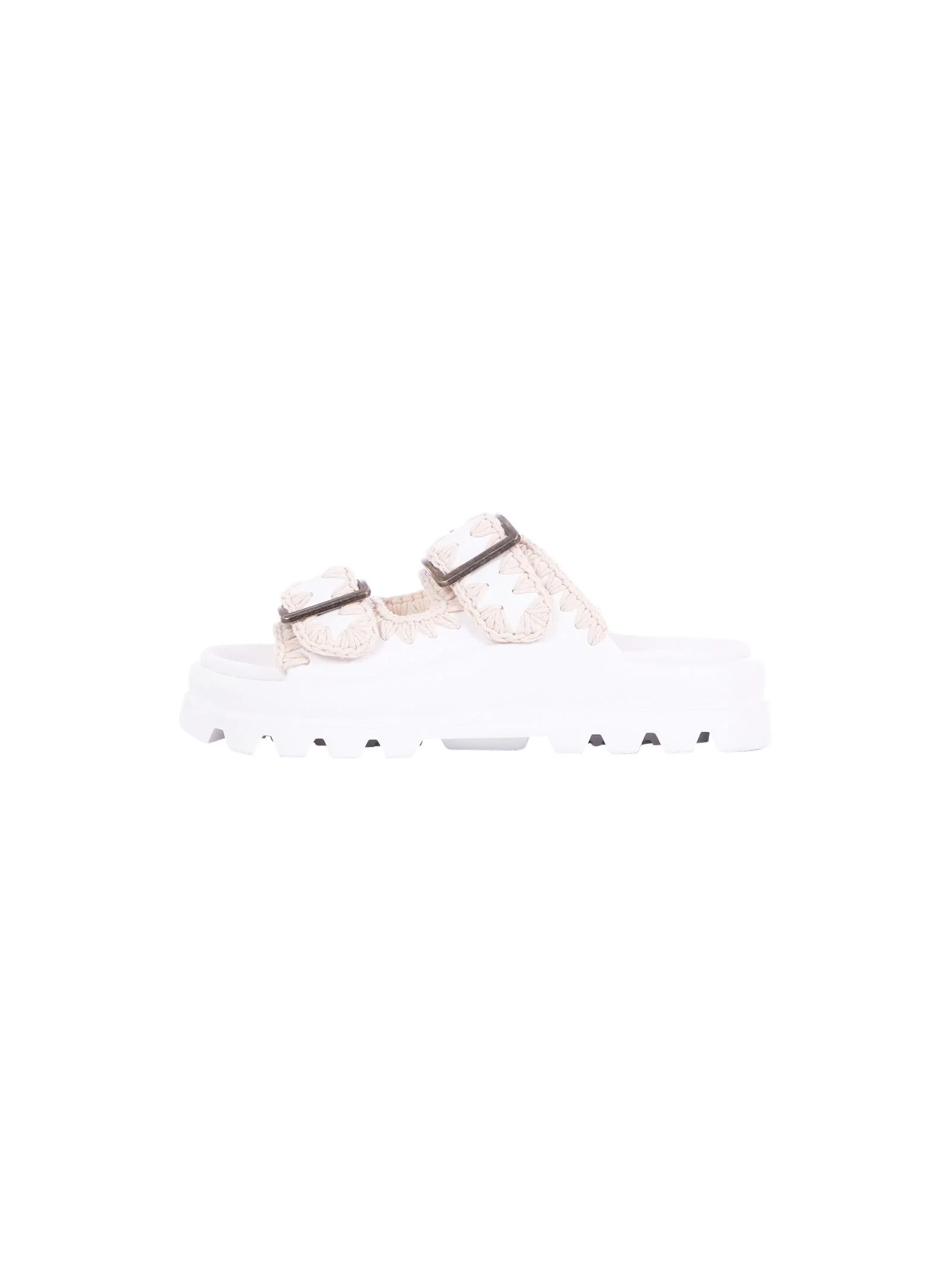 Sandali "Eva one-piece slide two-buckle" Mou bianco - Image 4