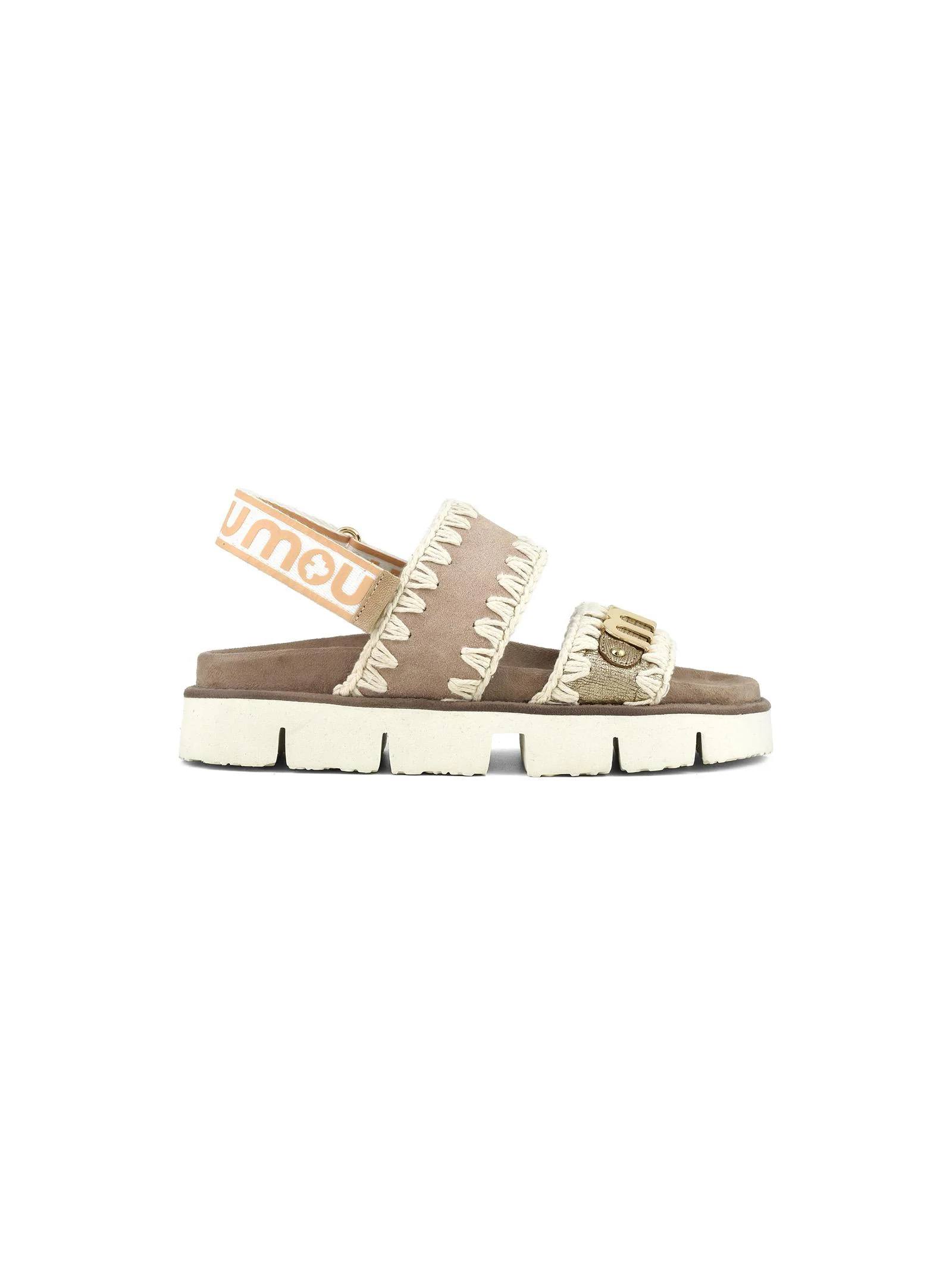 Sandali "io sandal suede&leather" Mou beige
