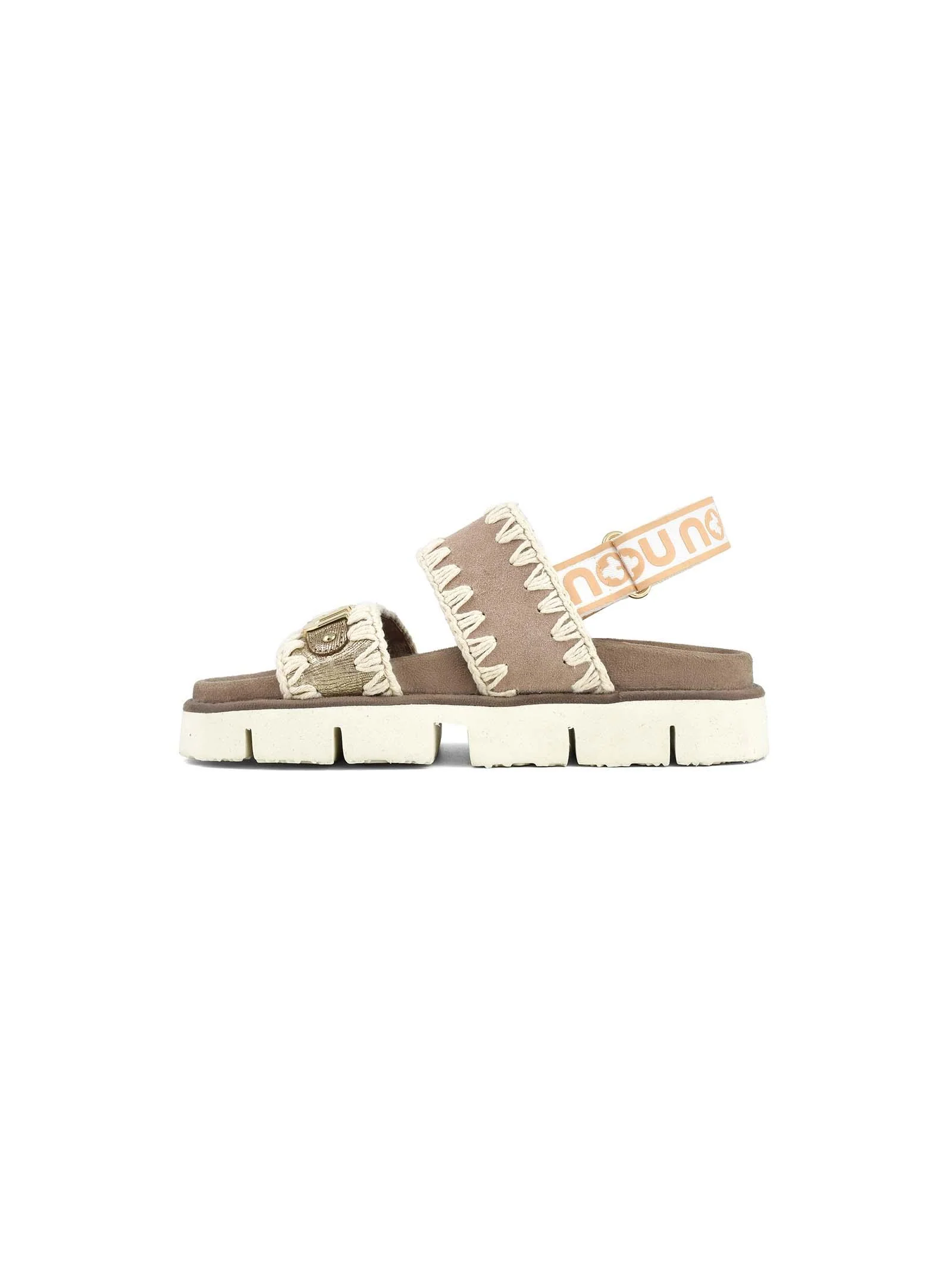 Sandali "io sandal suede&leather" Mou beige - Image 4