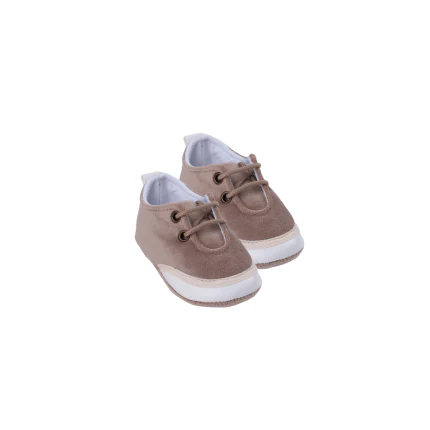 Scarpe da culla Marlù beige e bianche