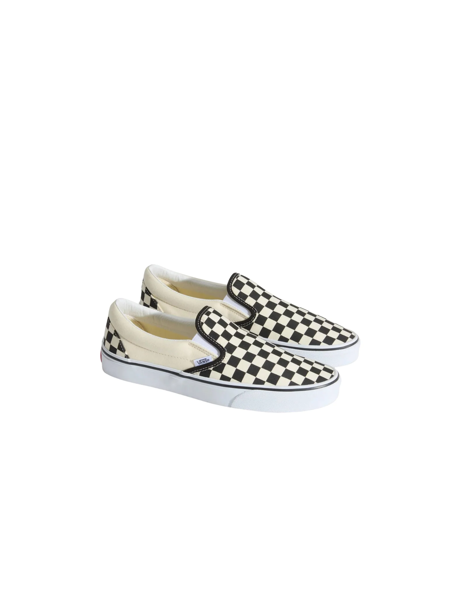 Scarpe Slip on Vans nere e bianche fantasia check - Image 2