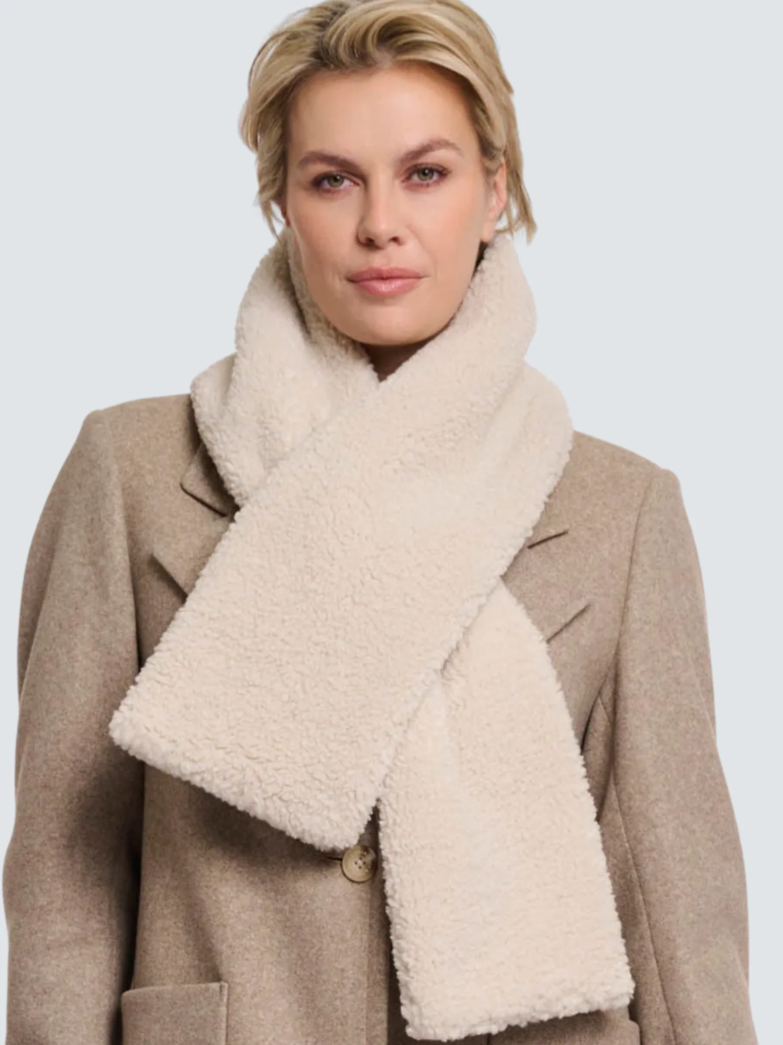 Sciarpa "Asho teddy" Rino & Pelle beige