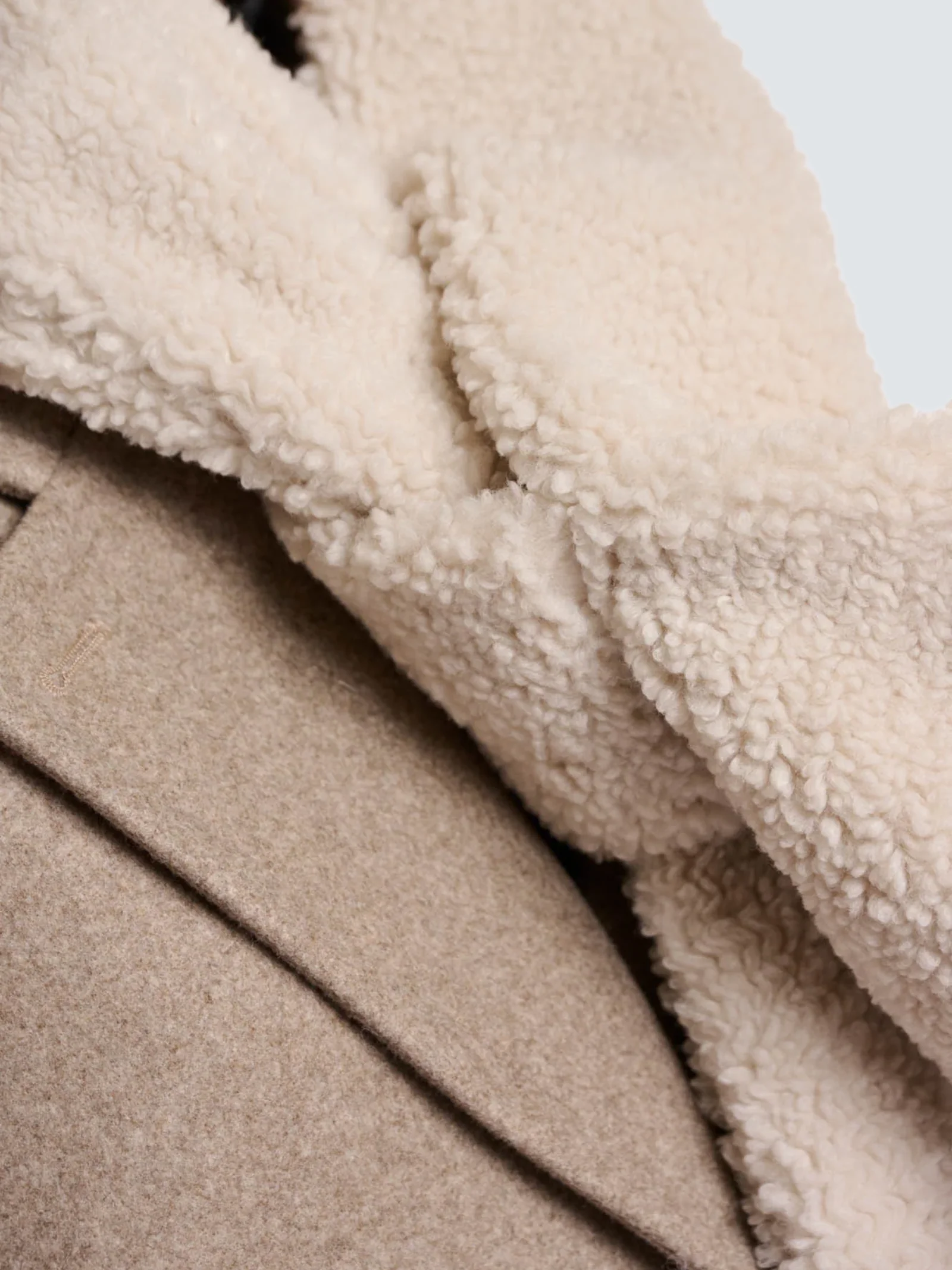 Sciarpa "Asho teddy" Rino & Pelle beige - Image 2