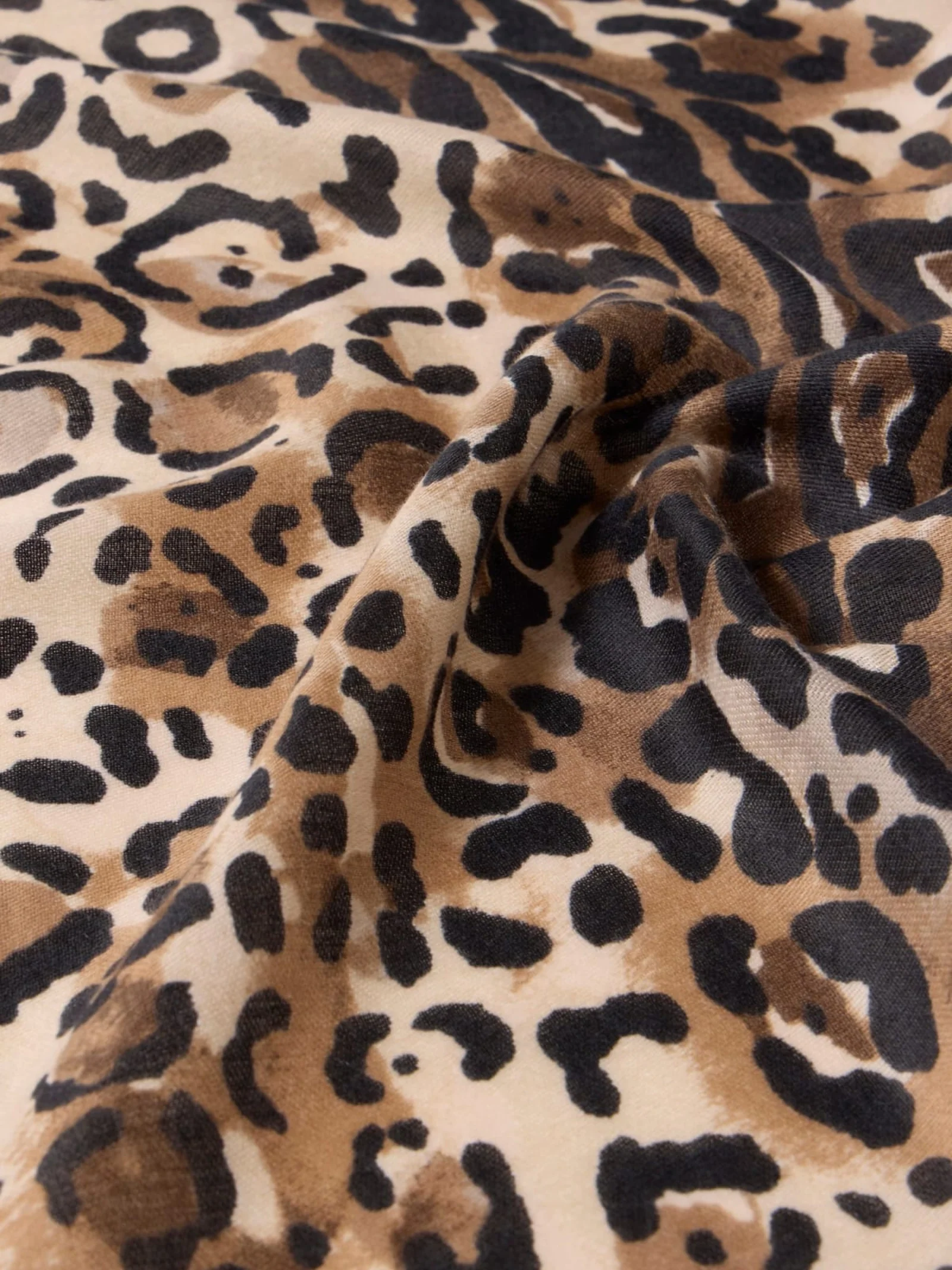 Sciarpa Guess leopardata con inserti azzurri - Image 2