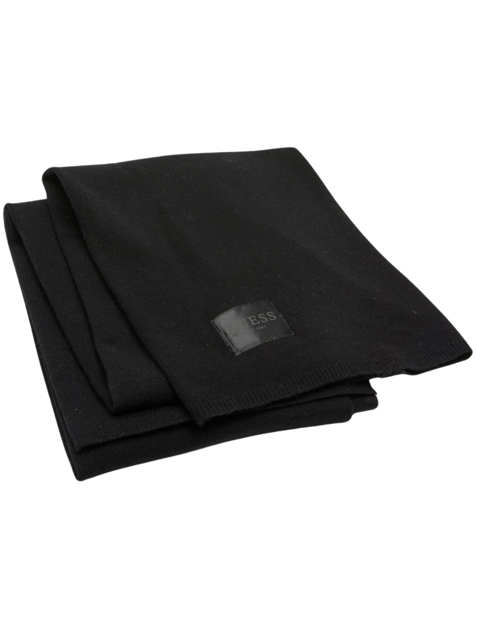 Sciarpa Guess nera con patch logato - Image 2