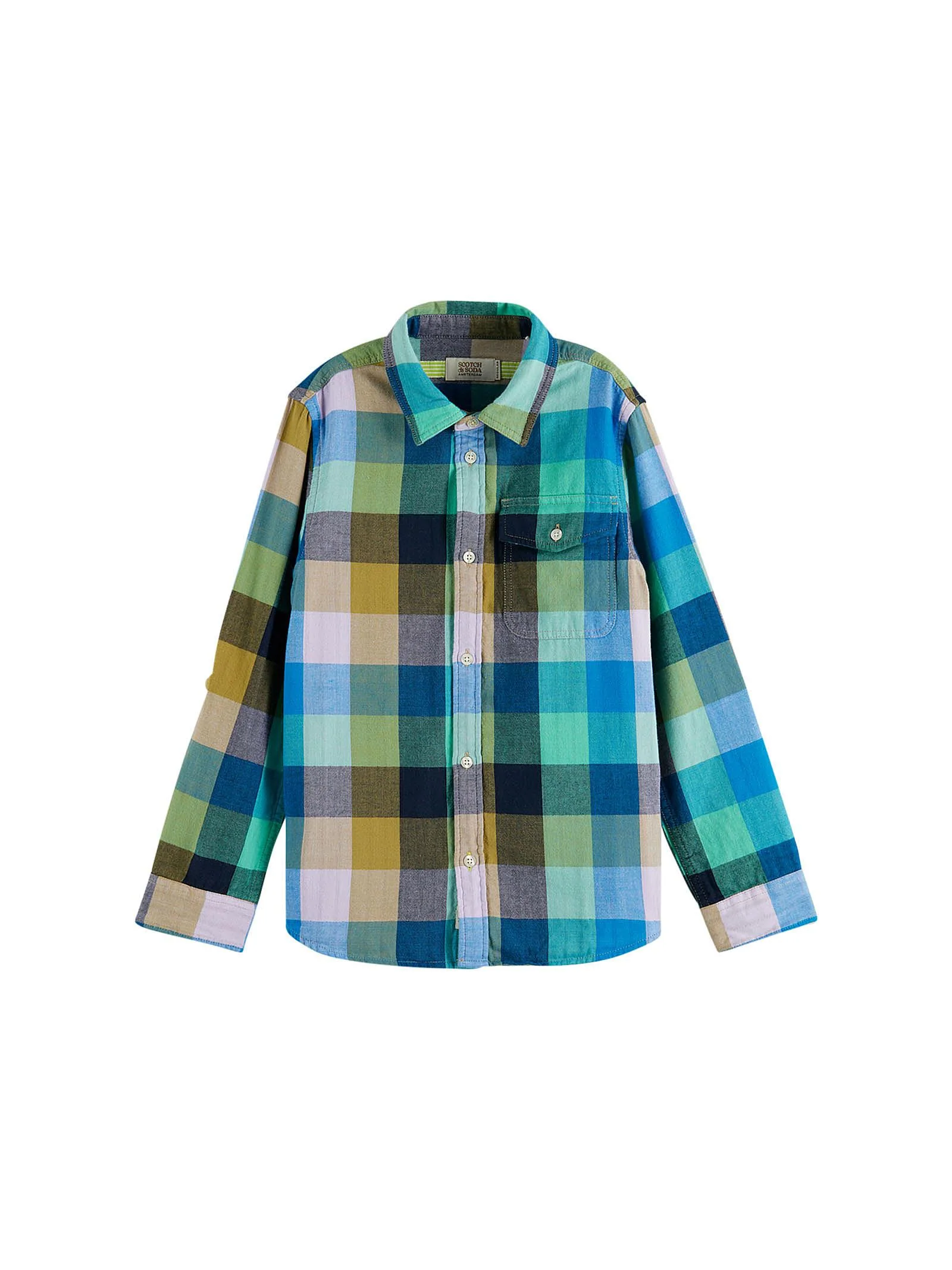 Camicia a scacchi blu