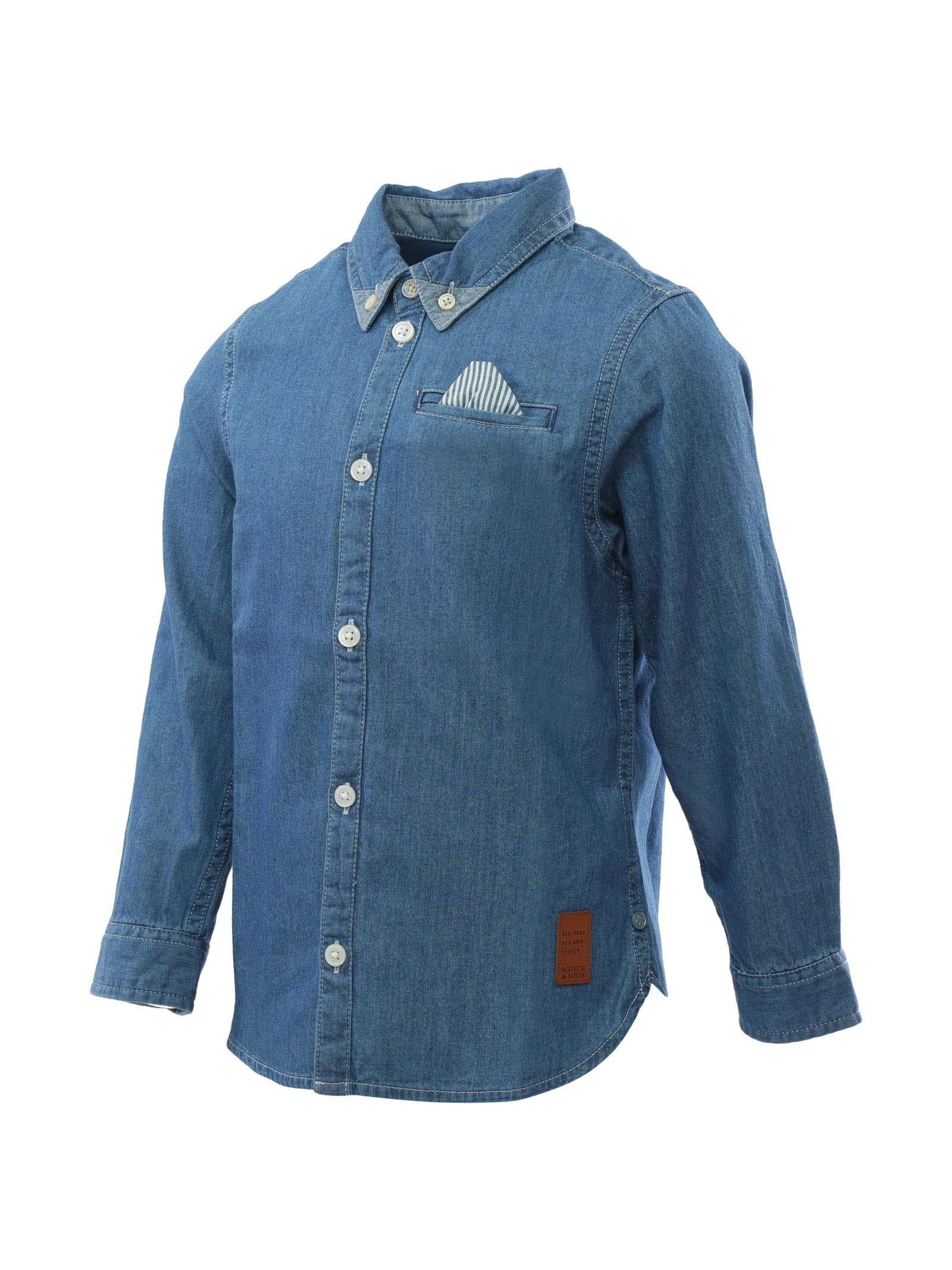 Camicia in denim con taschino - Image 2