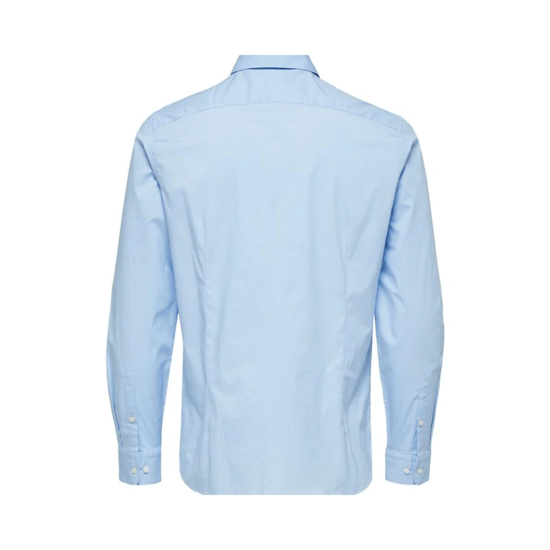 Camicia azzurra slim fit Selected - Image 2