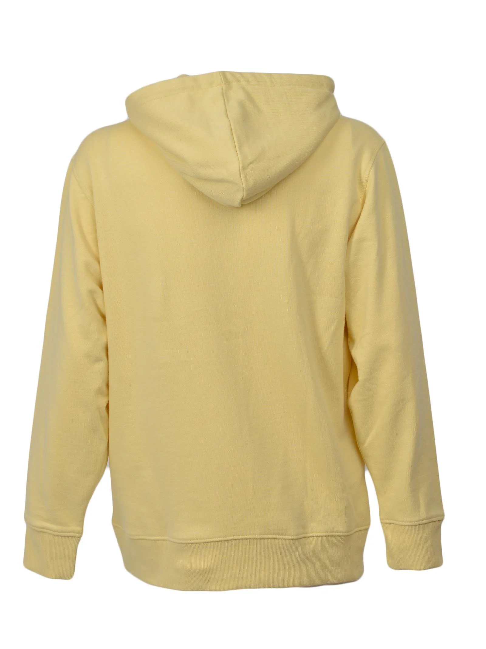 Felpa basic con cappuccio gialla - Image 3
