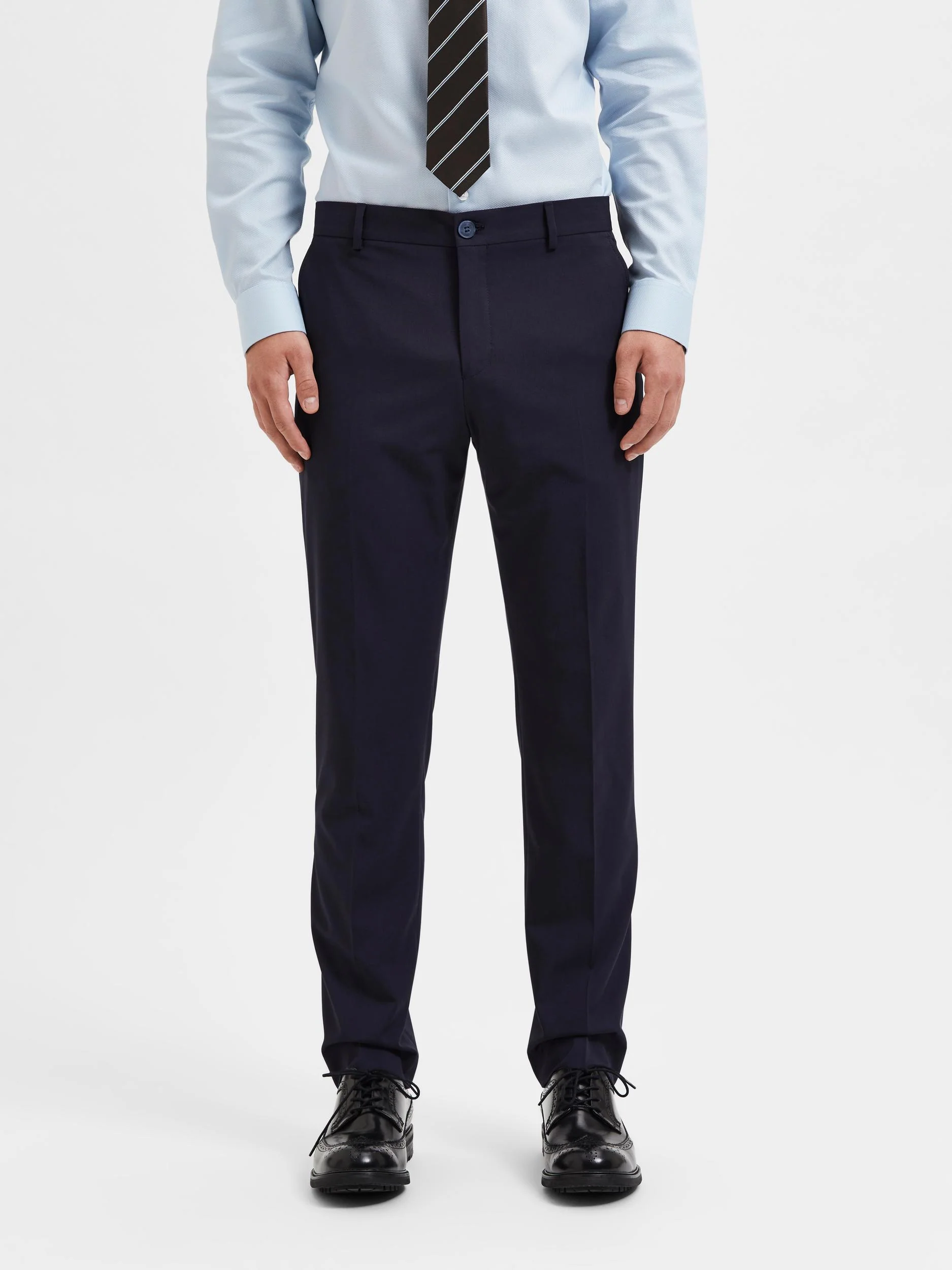 Pantaloni formali blu navy - Image 3
