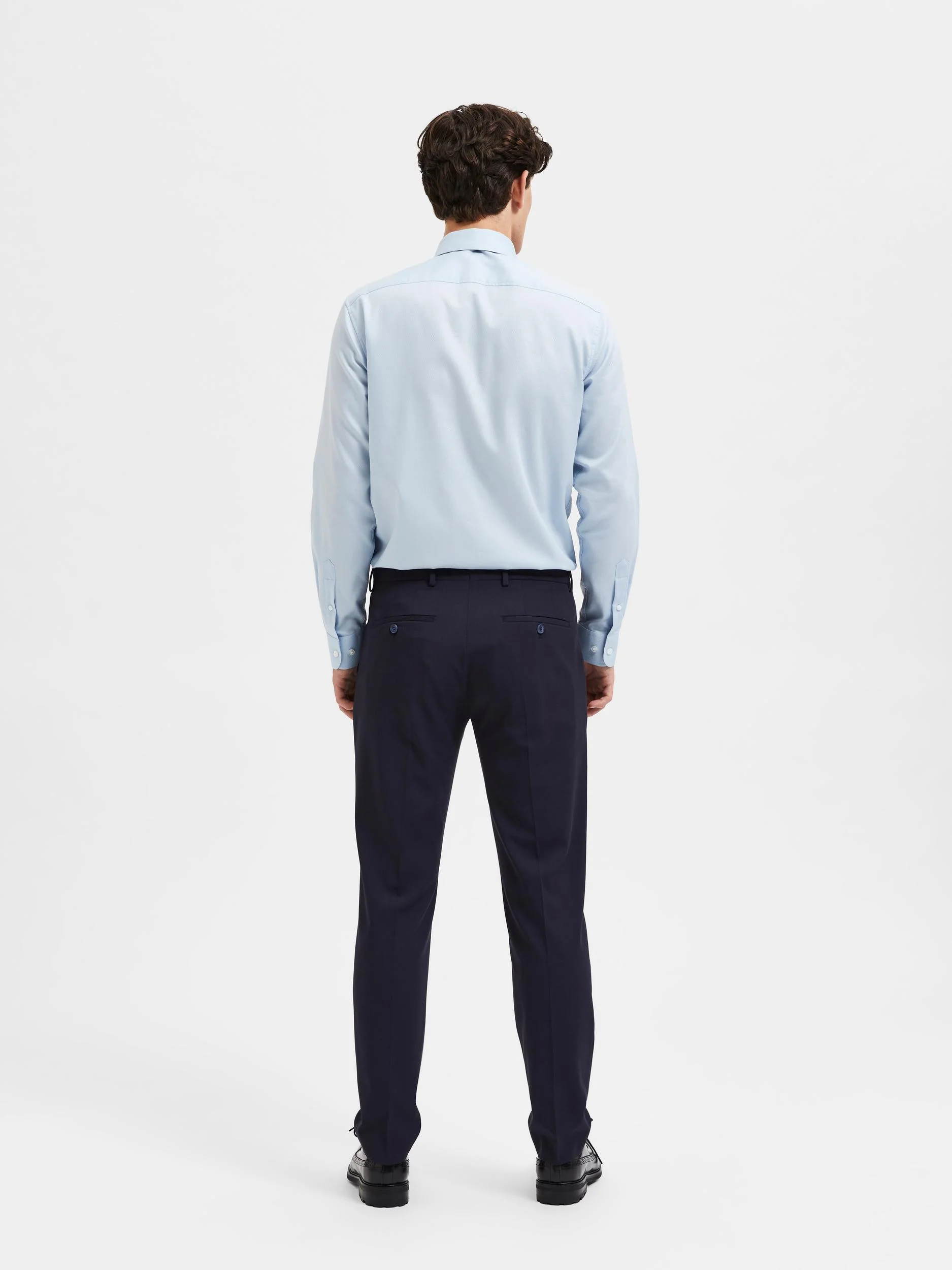 Pantaloni formali blu navy - Image 4