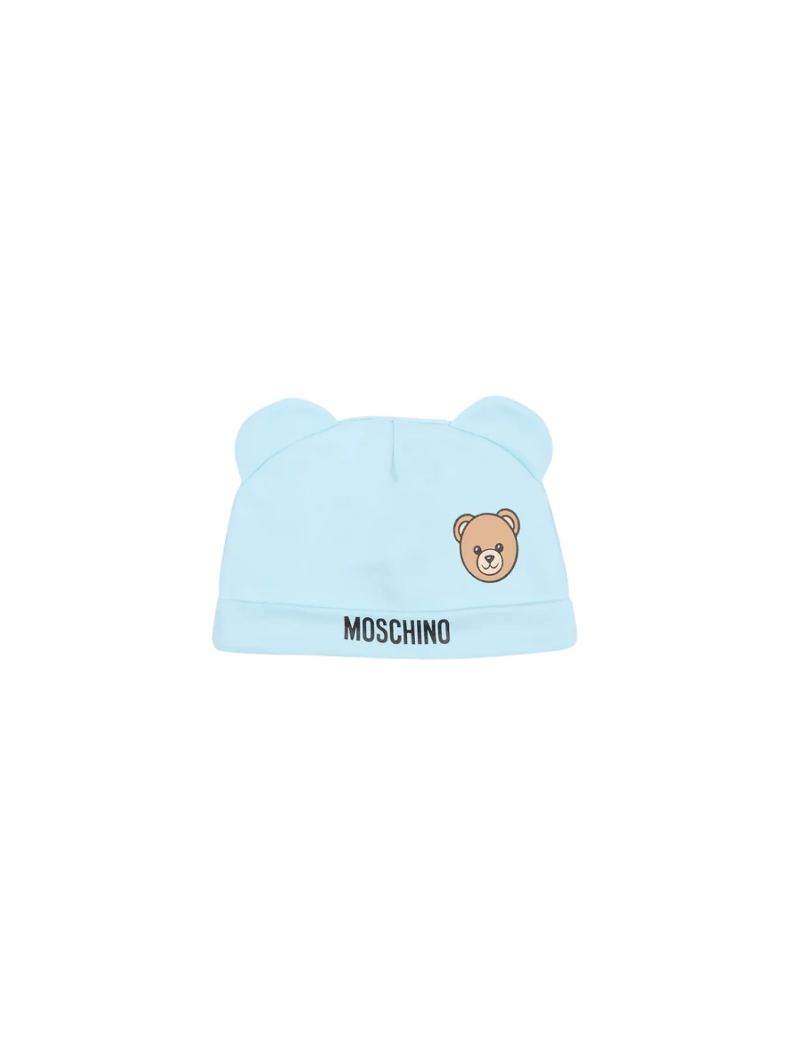Set bavaglino e cappello Moschino azzurro - Image 2
