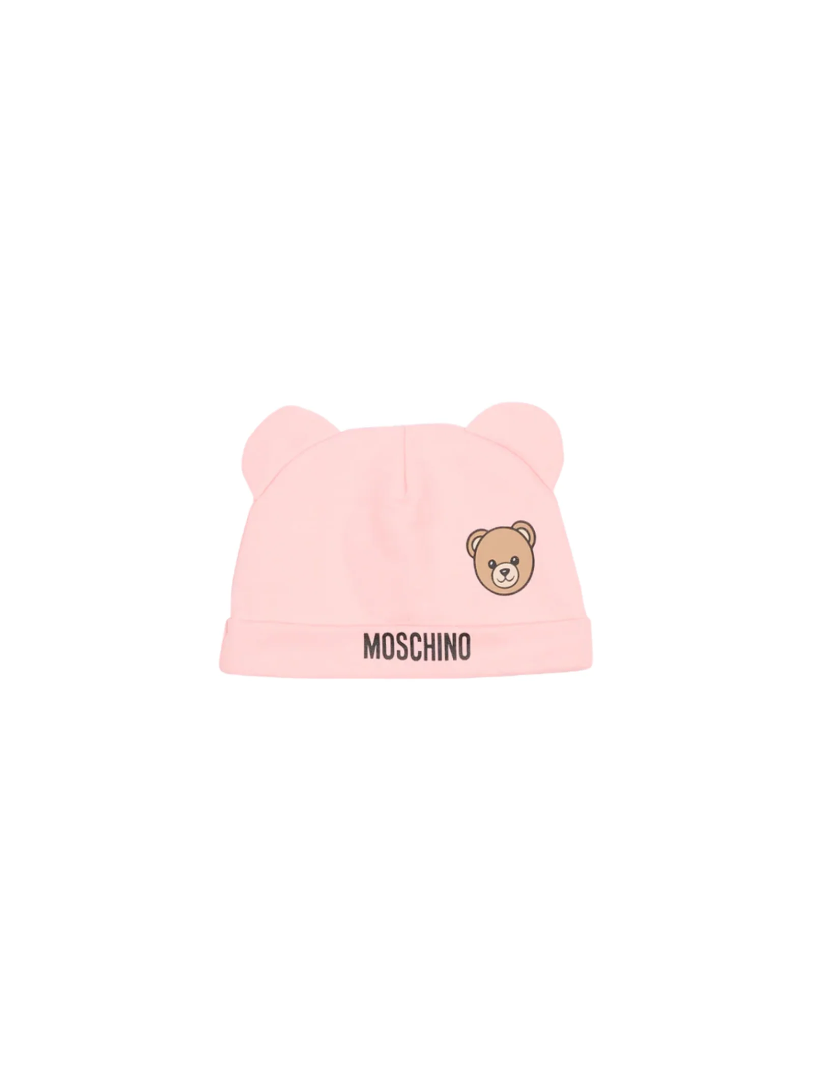 Set bavaglino e cappello Moschino rosa - Image 2