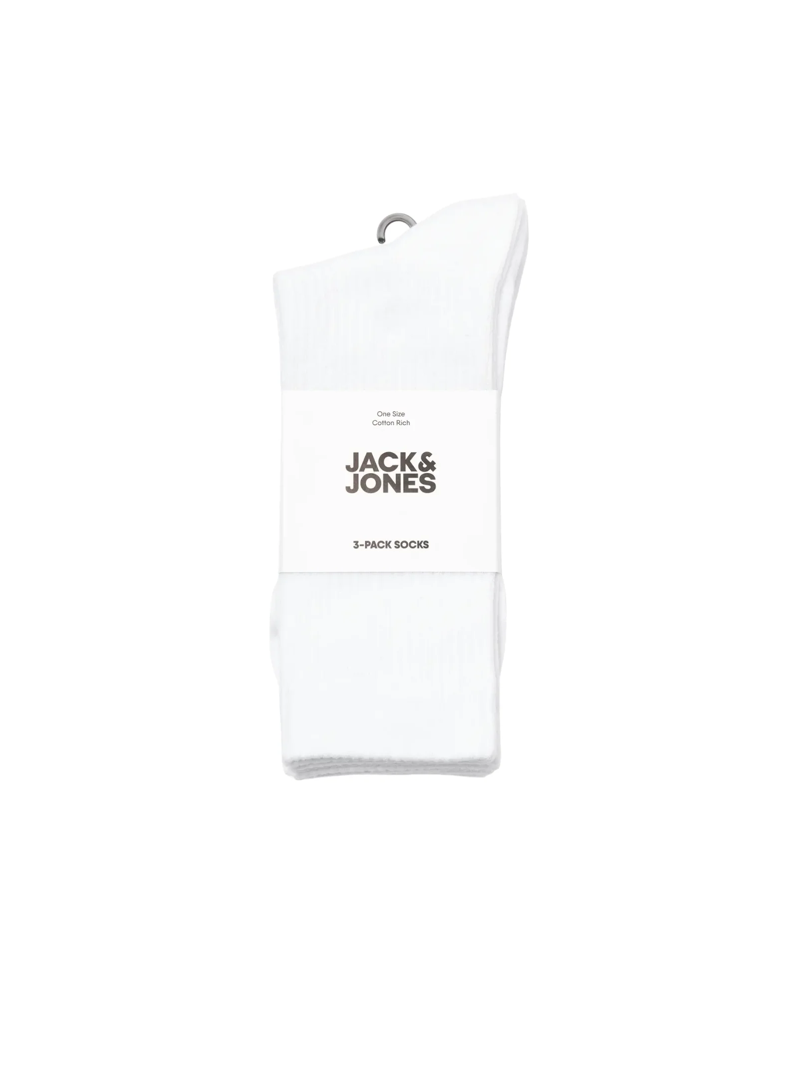 Set Calzini Jack & Jones bianco con stampa "JJ Studios" - Image 2