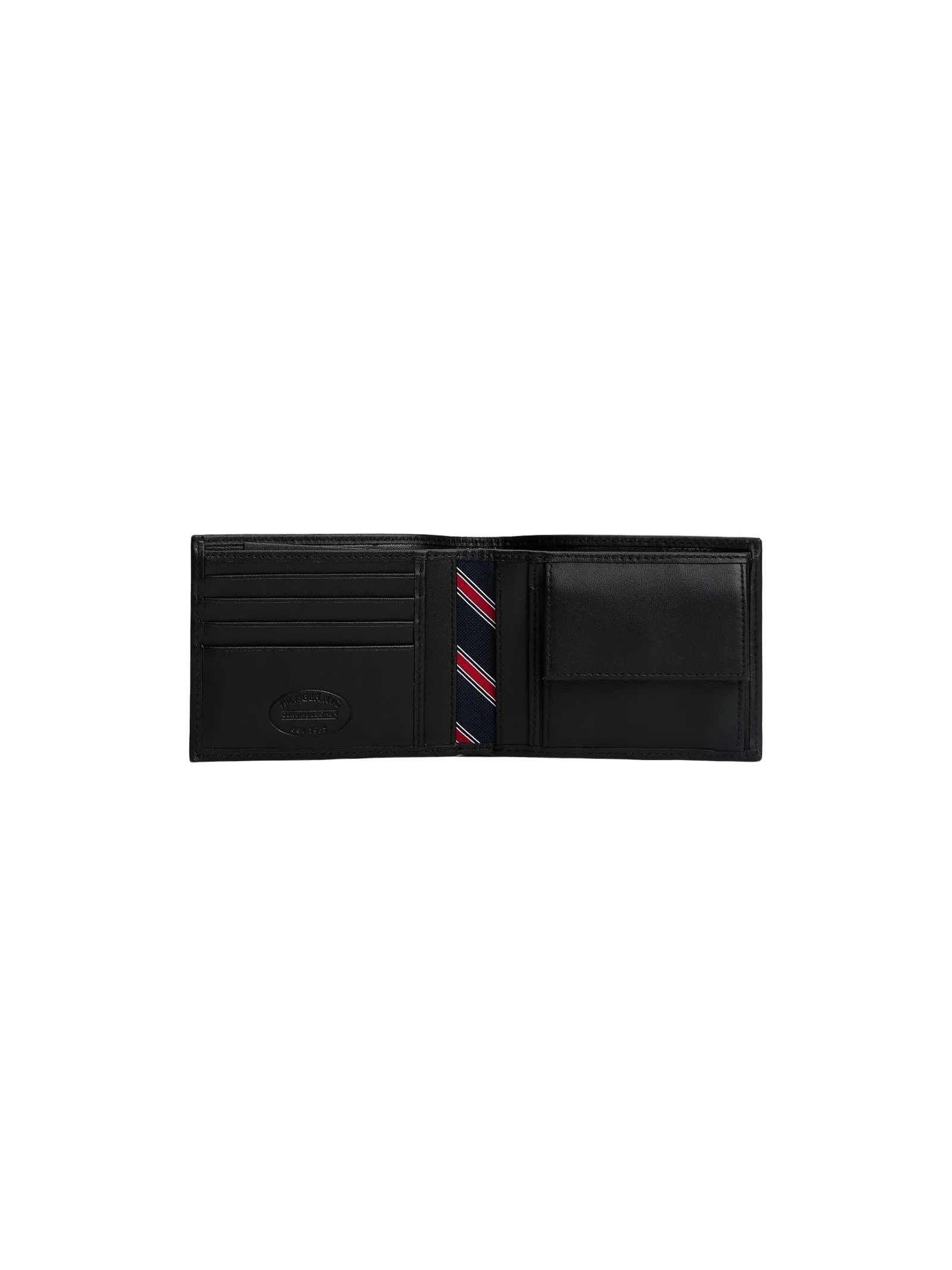 Set portafoglio e portachiavi Tommy Hilfiger nero in pelle - Image 3