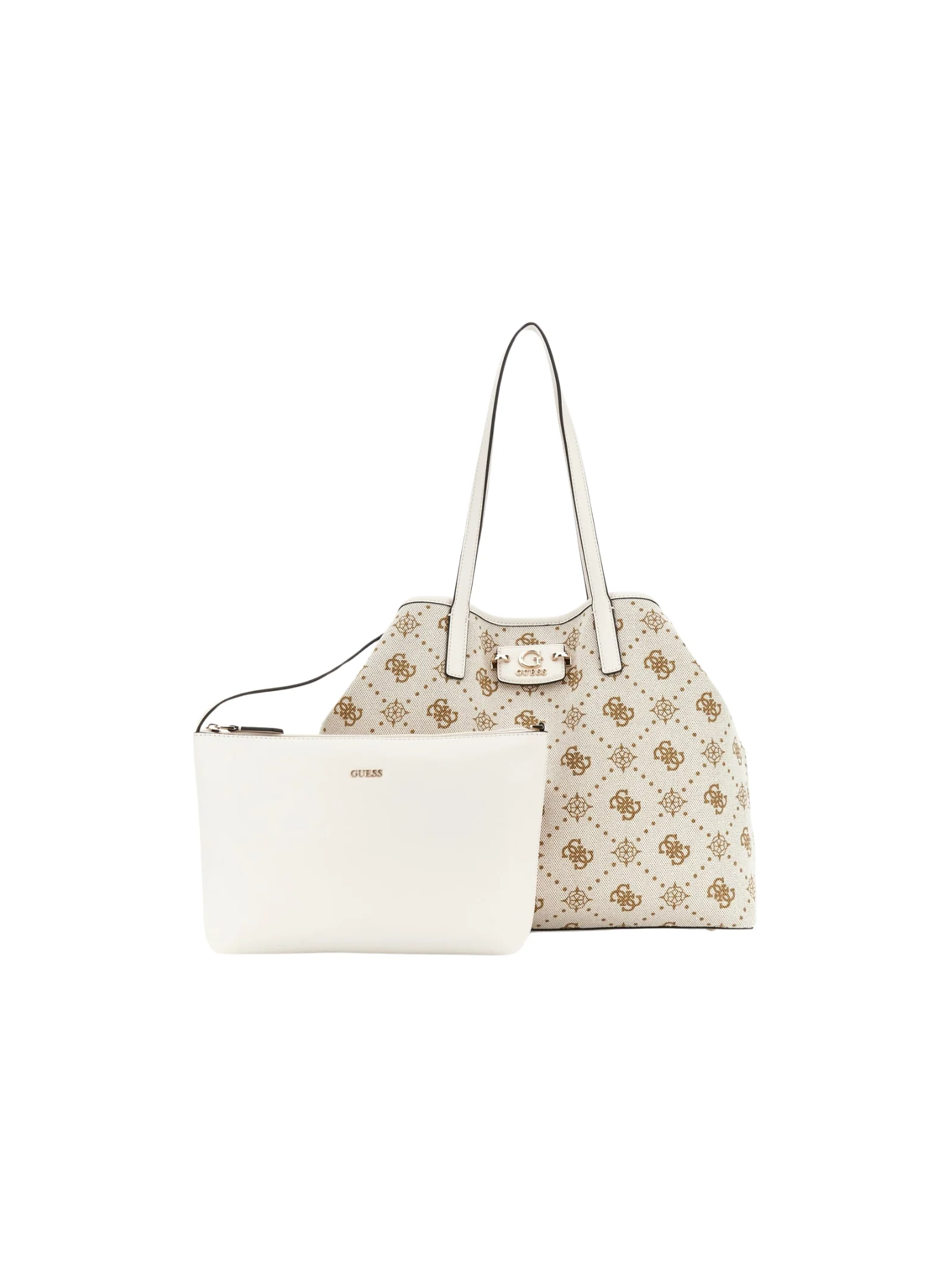 Shopper Guess beige con pochette interna