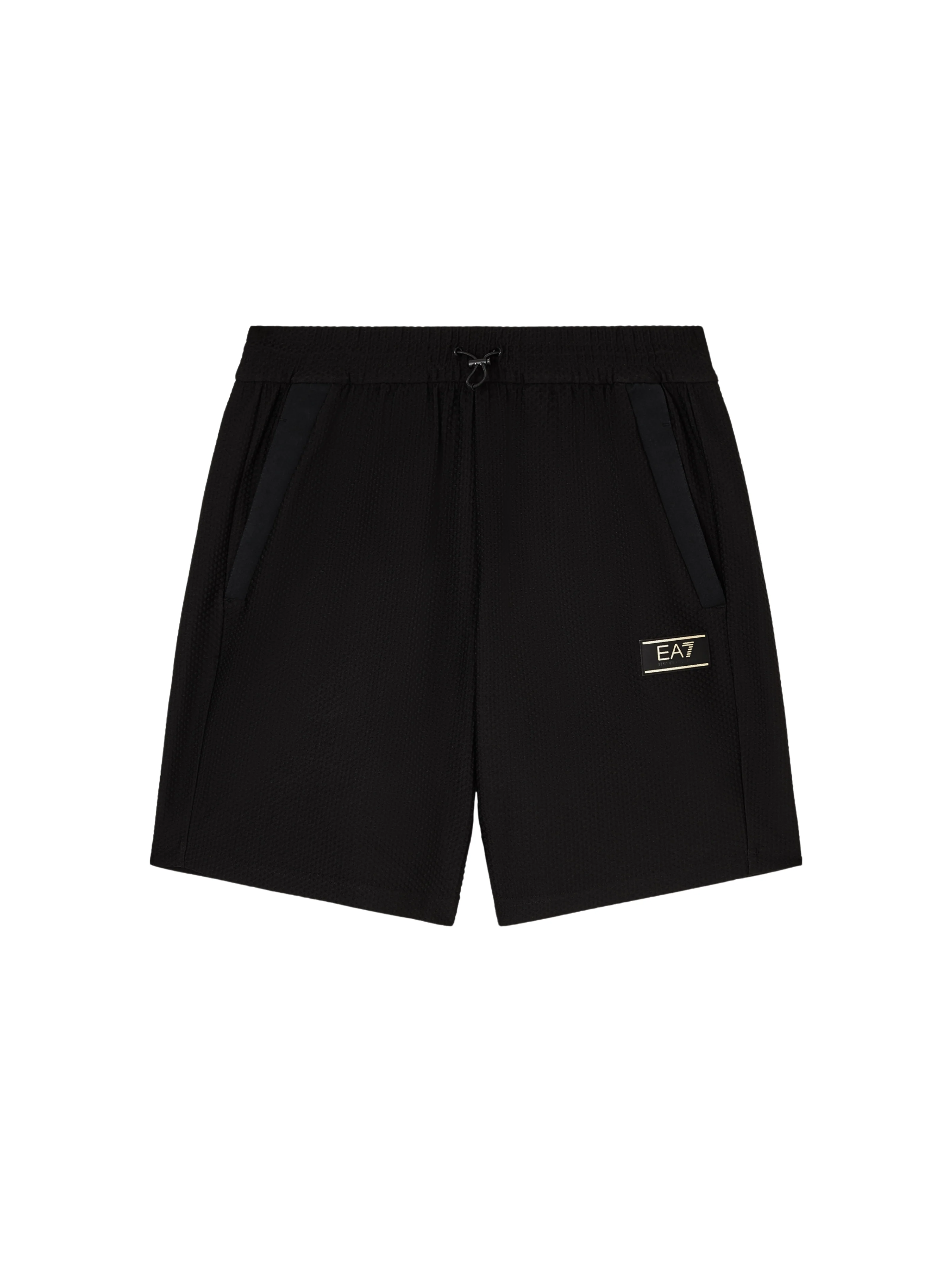 Shorts Armani EA7 nero in tessuto tecnico