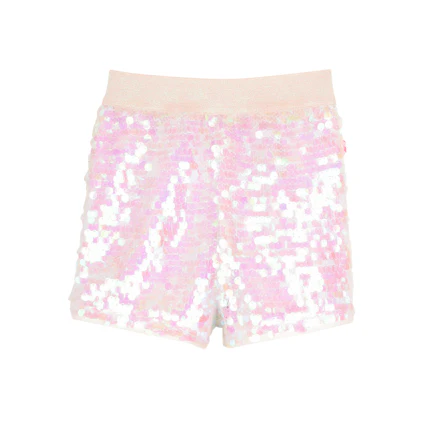 Shorts Billie Blush rosa con paillettes all over - Image 2