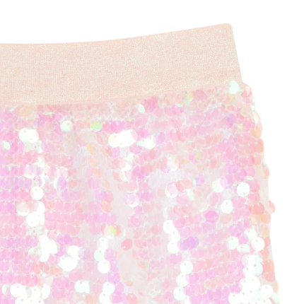 Shorts Billie Blush rosa con paillettes all over - Image 3