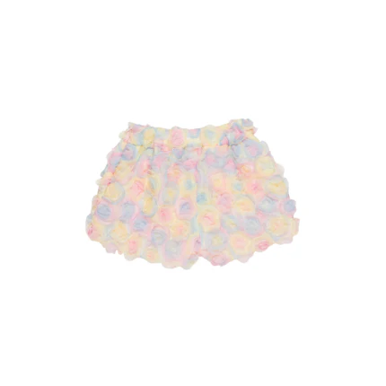 Shorts floreale Miss Grant multicolor in tulle - Image 2