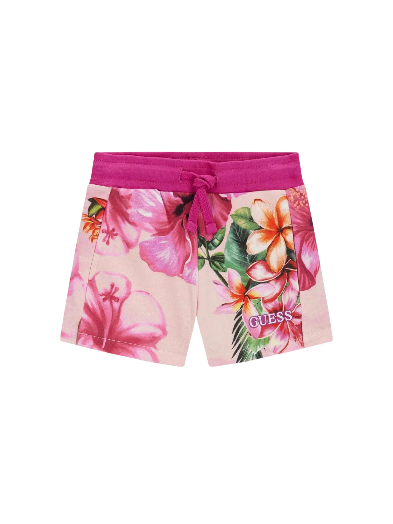 Shorts Guess fucsia con stampa floreale