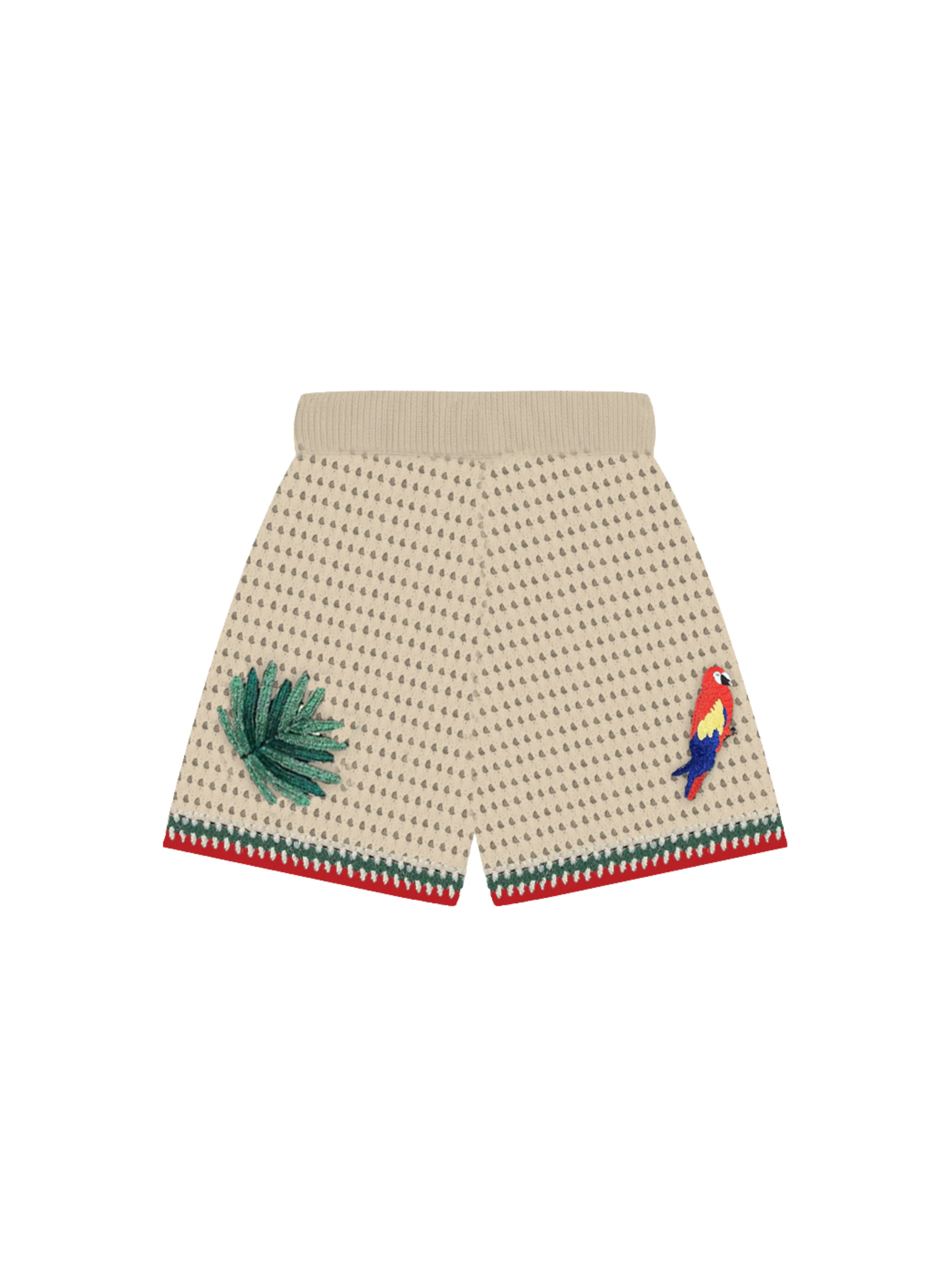 Shorts "Yvette" Saint Barth beige con patch