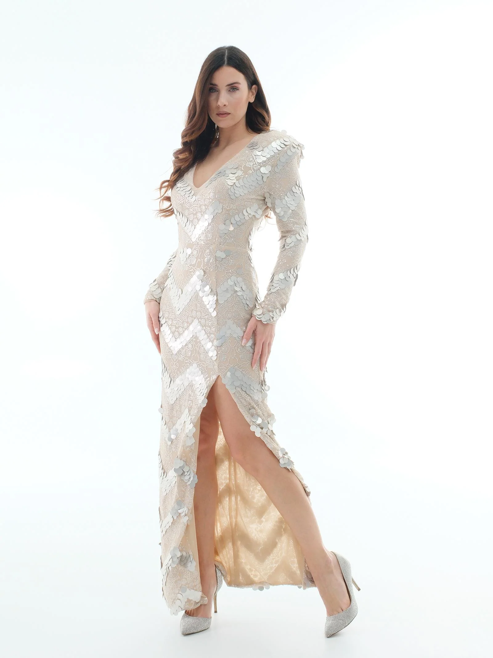 Abito lungo "deus" Silence Limited beige - Image 2
