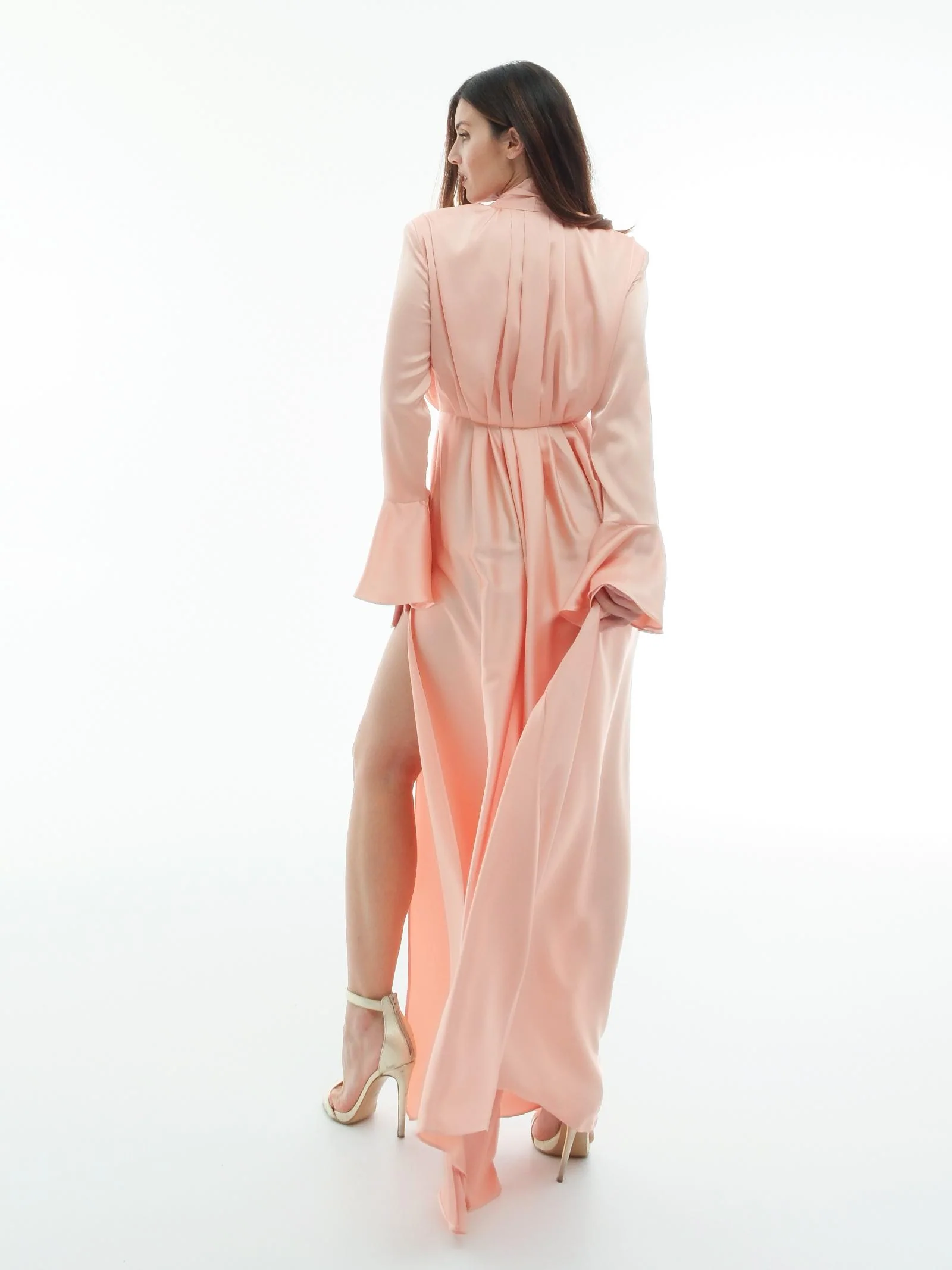 Abito lungo "so chic" Silence Limited rosa satinato - Image 3