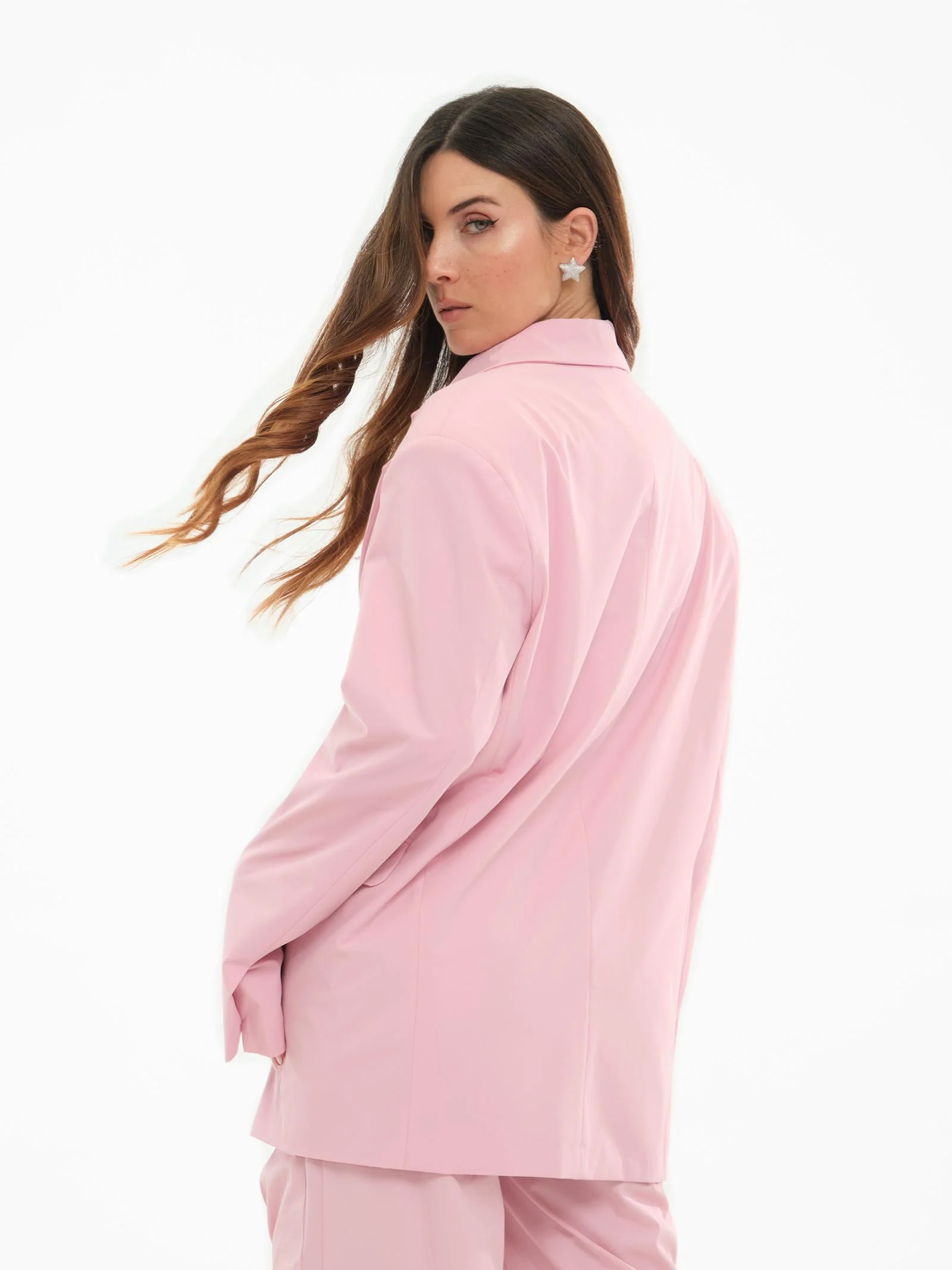 Blazer "boyfriend tech" Silence Limited rosa - Image 3