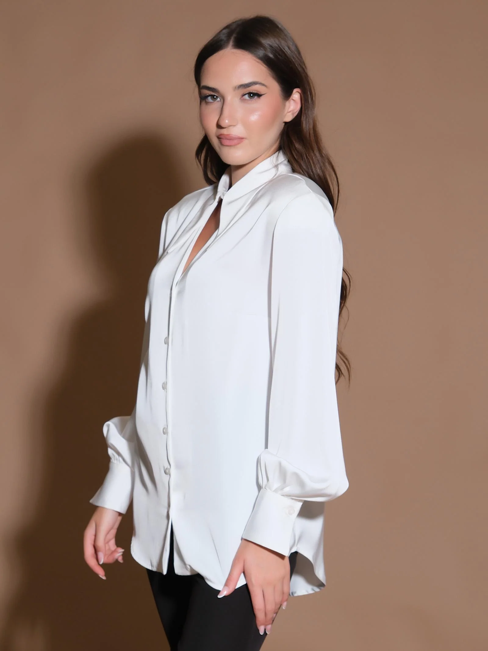 Camicia ballon bianca - Image 2