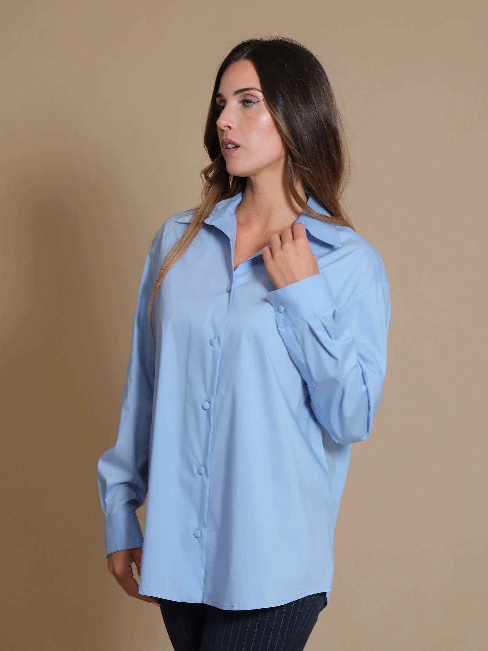 Camicia Florida Silence Limited azzurro polvere - Image 2